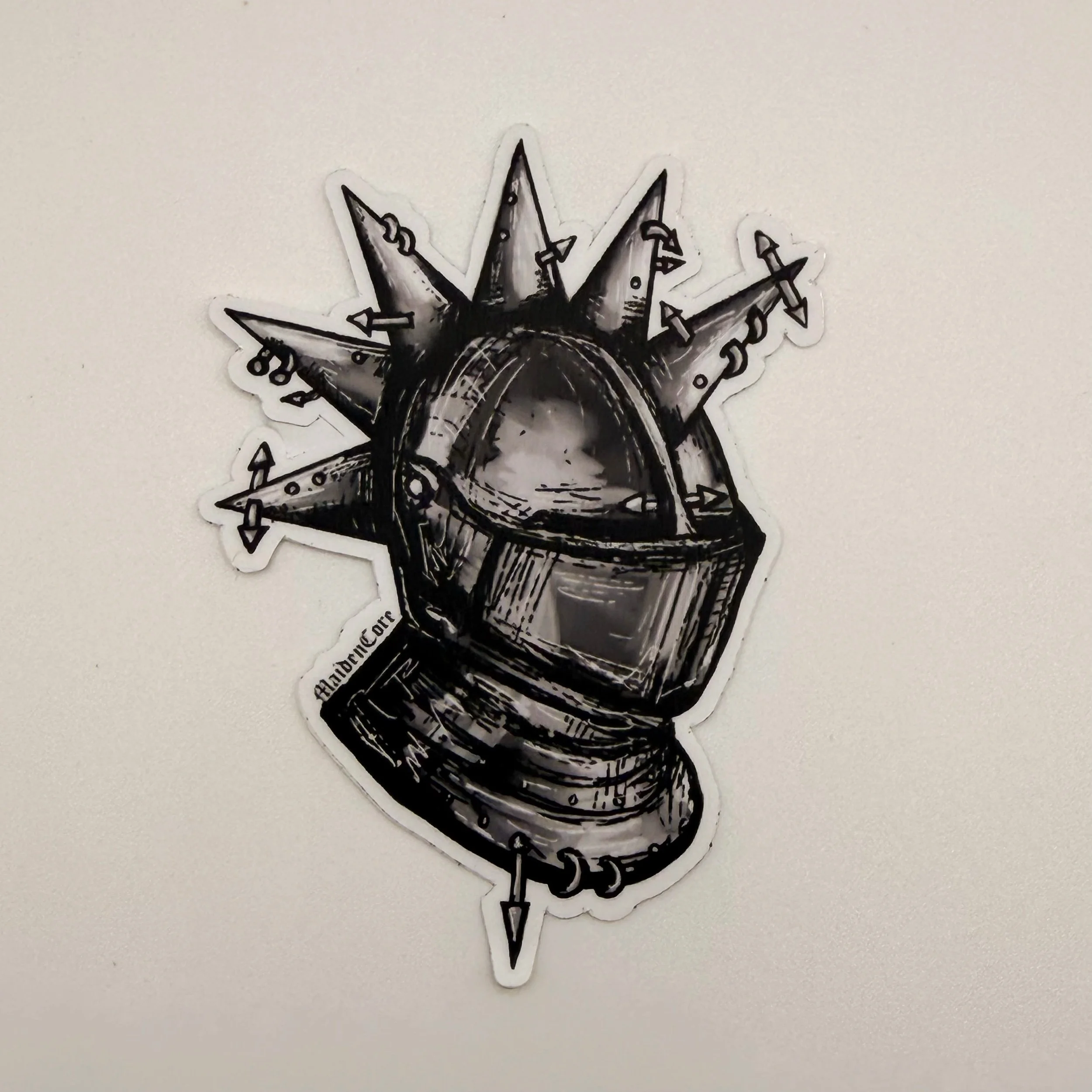 punk knight medieval sticker