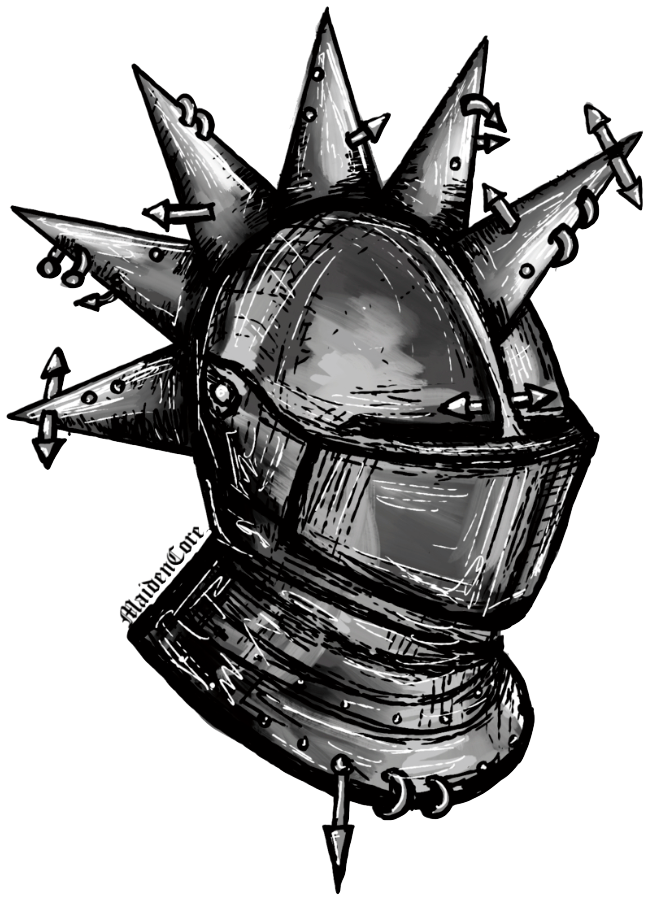 punk knight medieval sticker