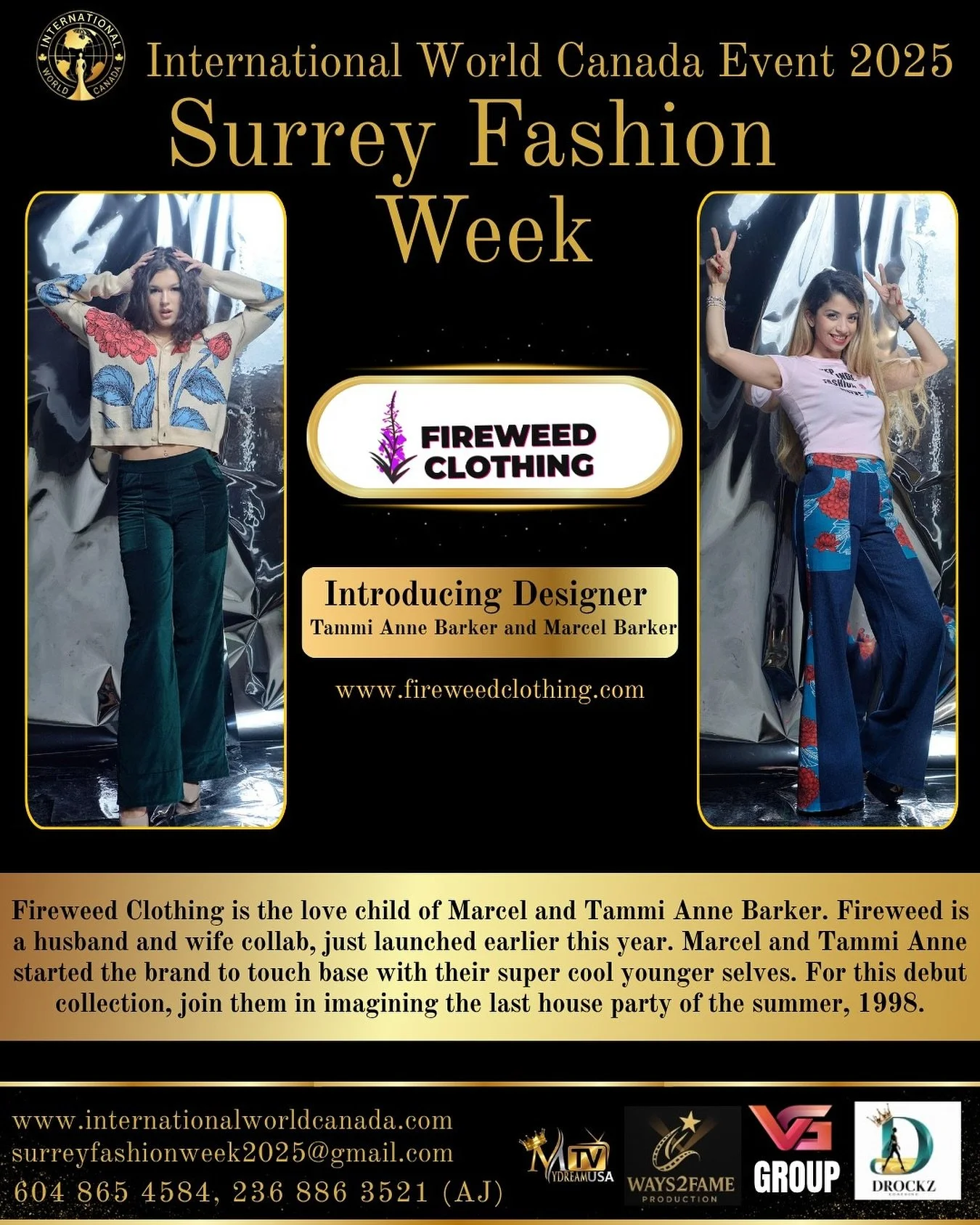 10 days to go! Come check us out at @internationalworldcanada Surrey Fashion Week on November 2nd at the Aria Banquet Hall in Surrey BC.
.
Models: _liana.t_ @soheilaaldaghi 
Photo: @travis.wake 
.
#surreybc #fashionshow #fashionweek #indiefashion #in