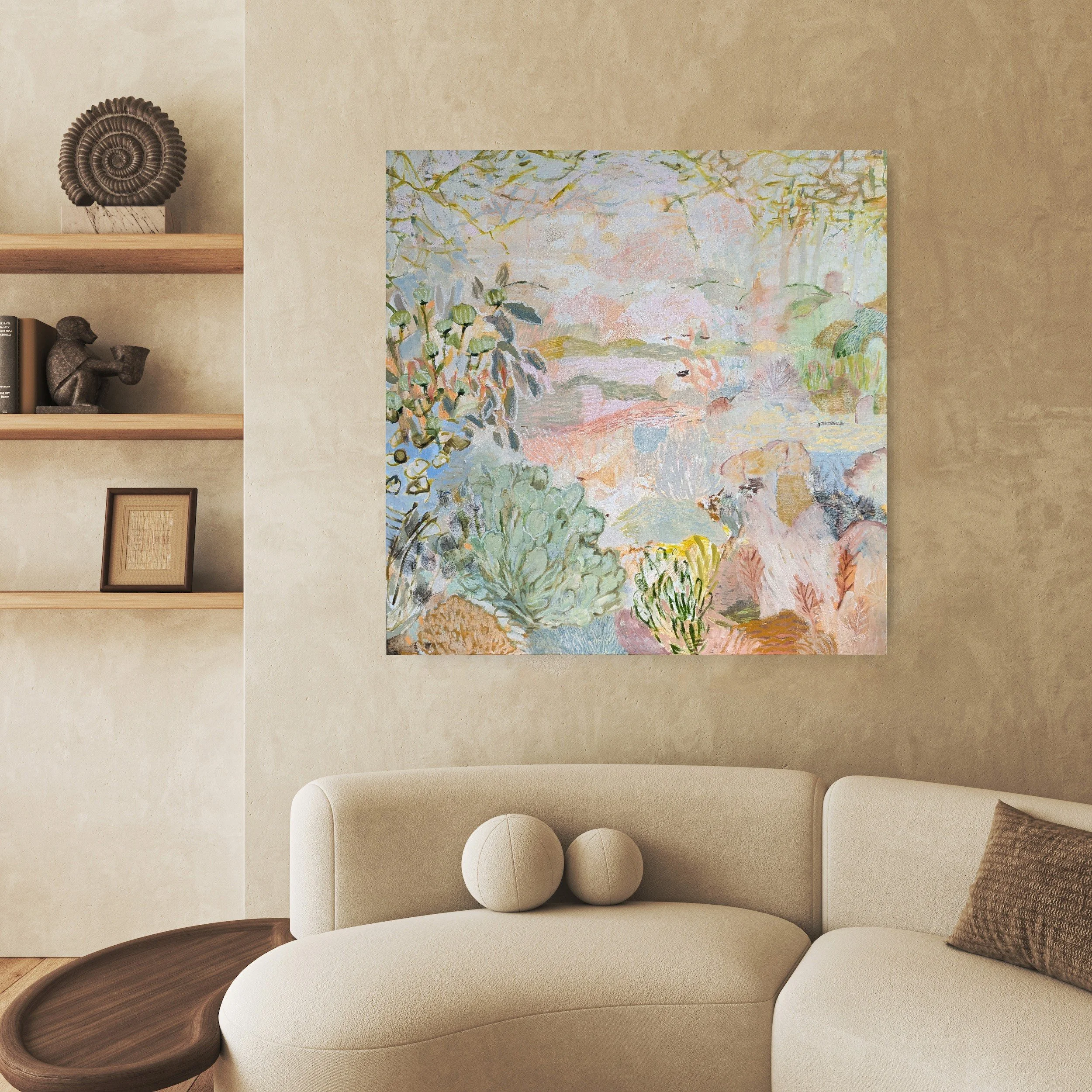 Another time  - Artwork by Australian Artist Cate Maddy - on wall