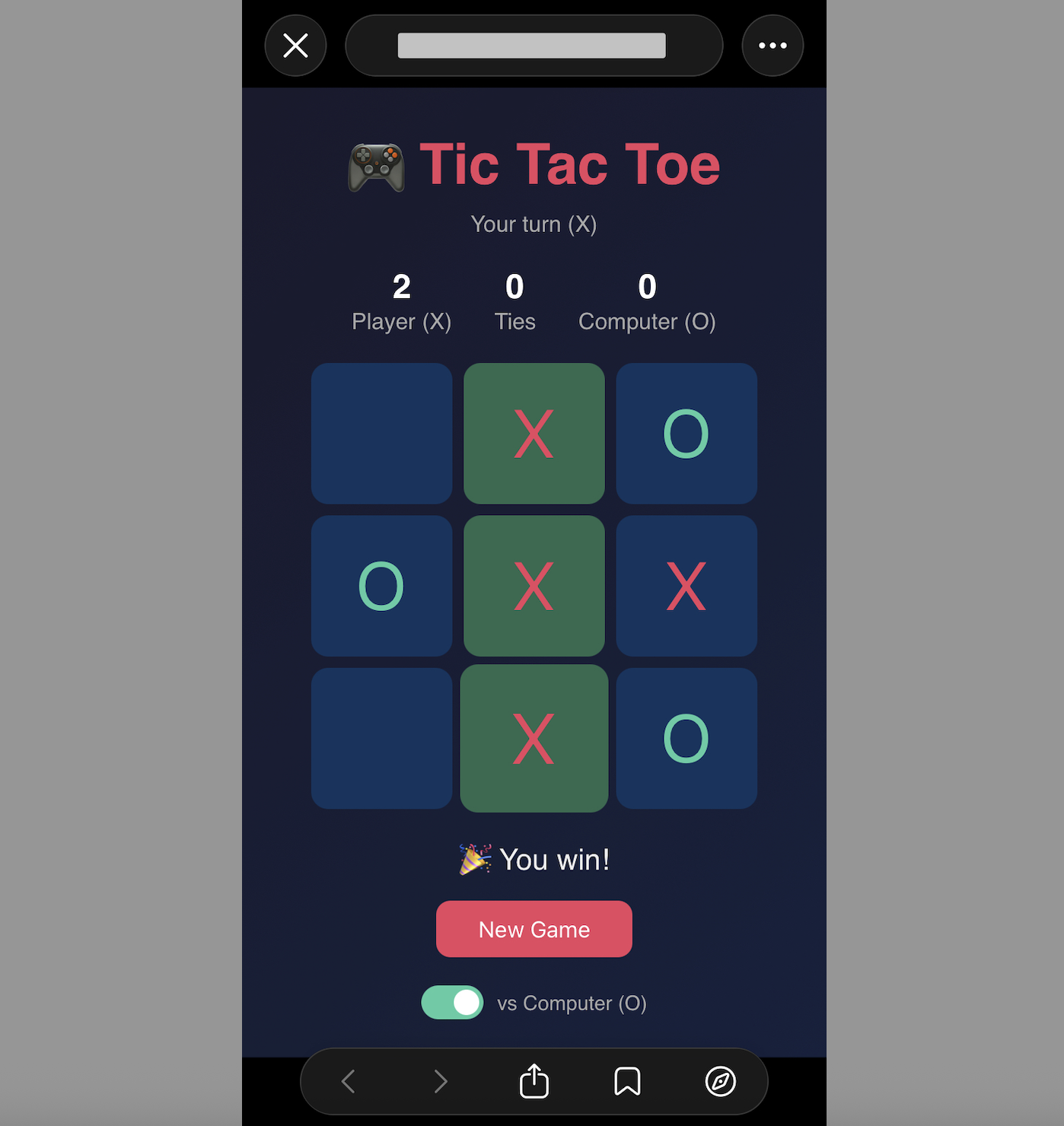 Web game hosted on the internet.