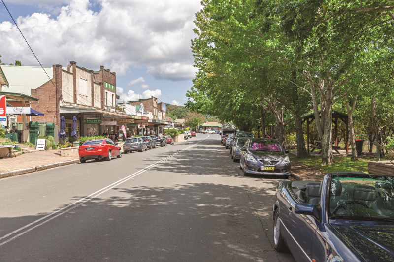 Present Day Railway Parade Bundanoon.