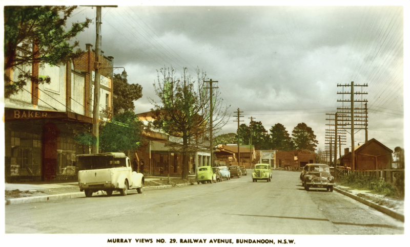 Railway Avenue Bundanoon circa 1960s
