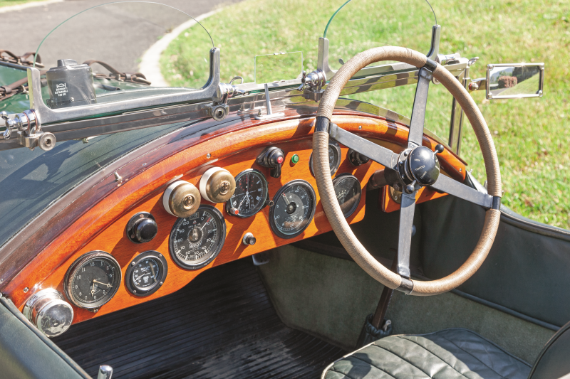 Bentley 3 litre classic car interior