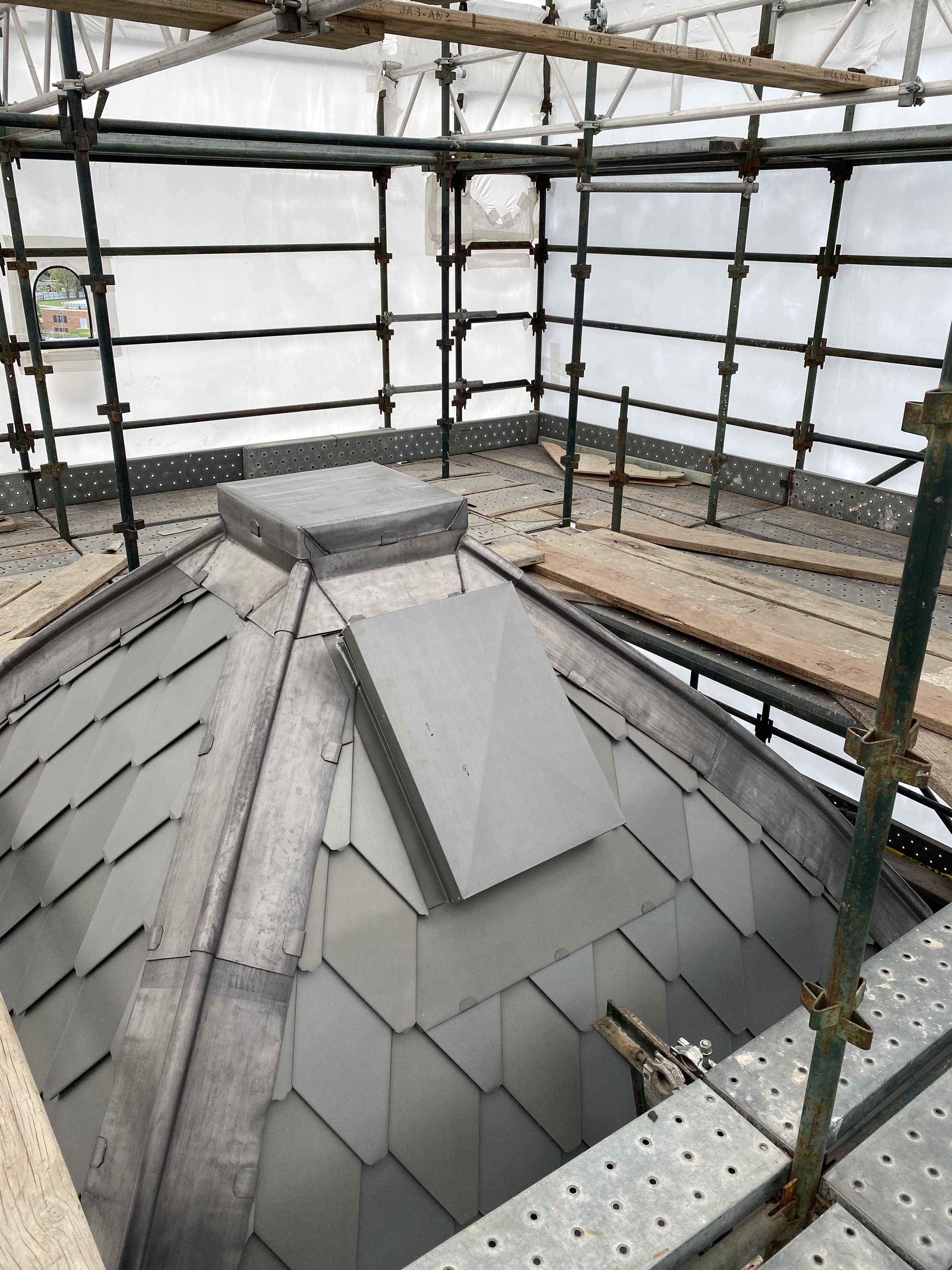 Lead Ridge Flashings