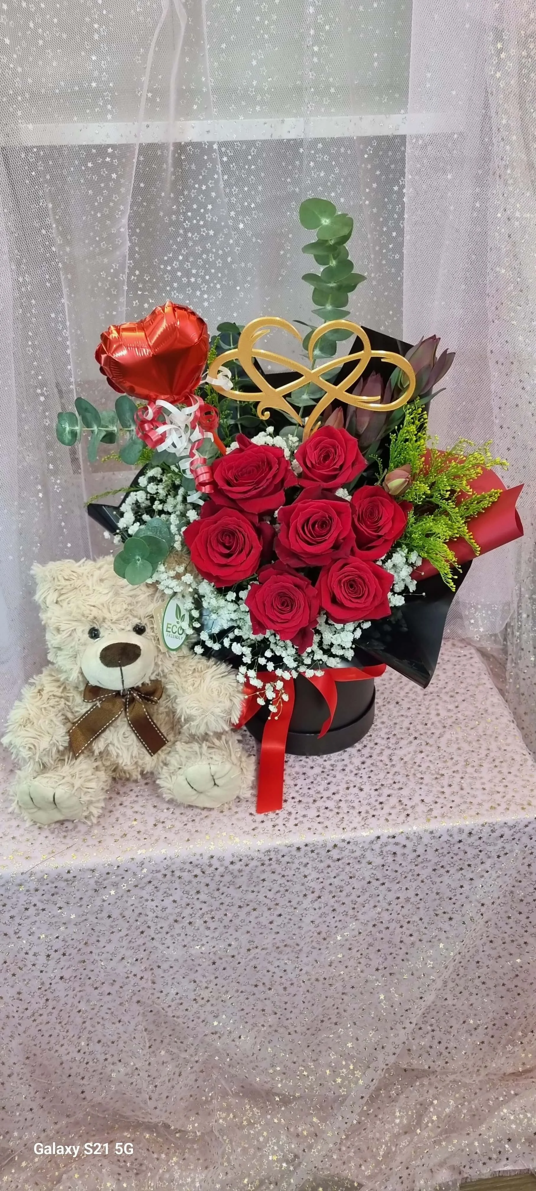 #VD33 Romantic Rose & Teddy Bear Bundle