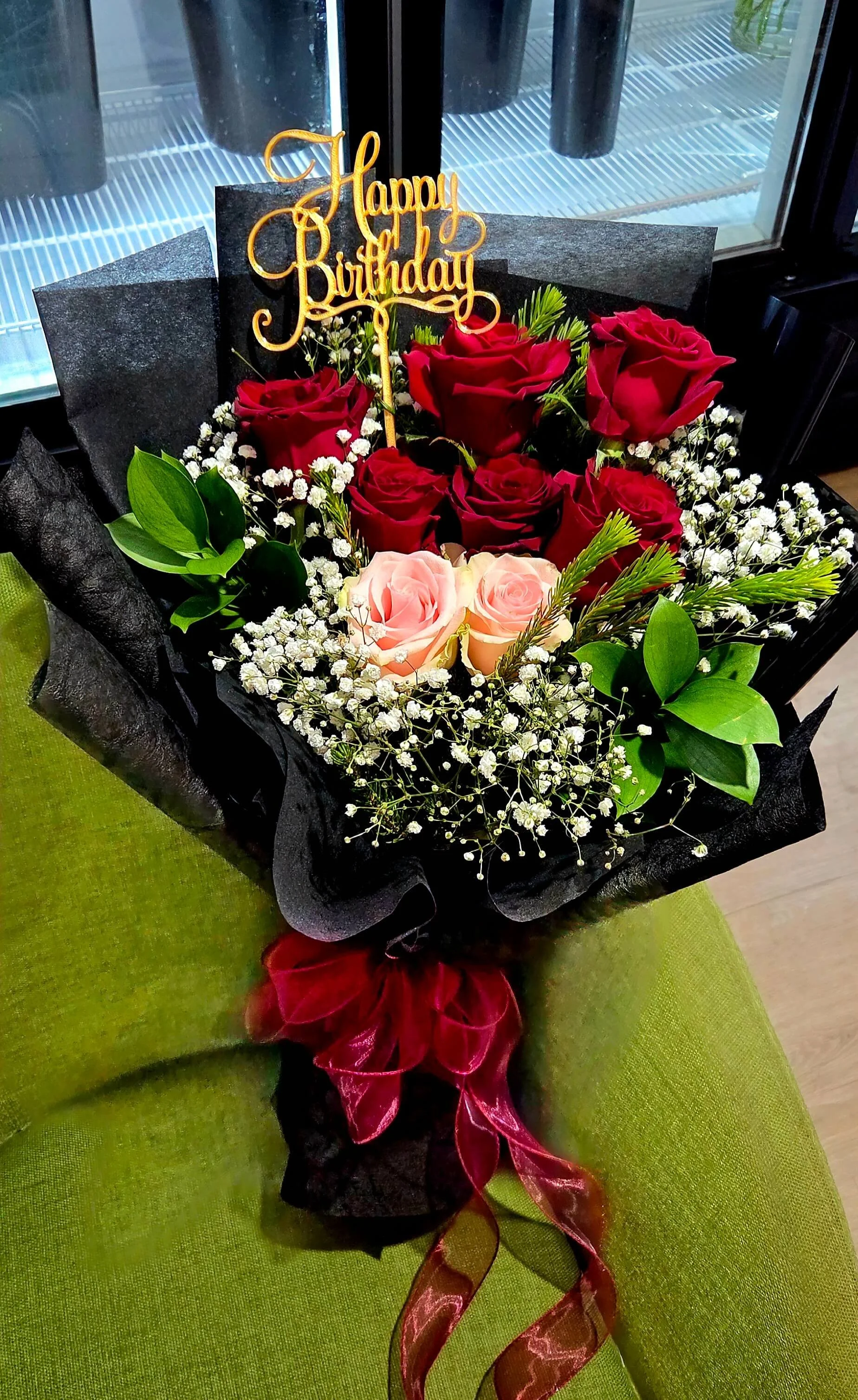 #B58 Elegant Birthday Rose Bouquet