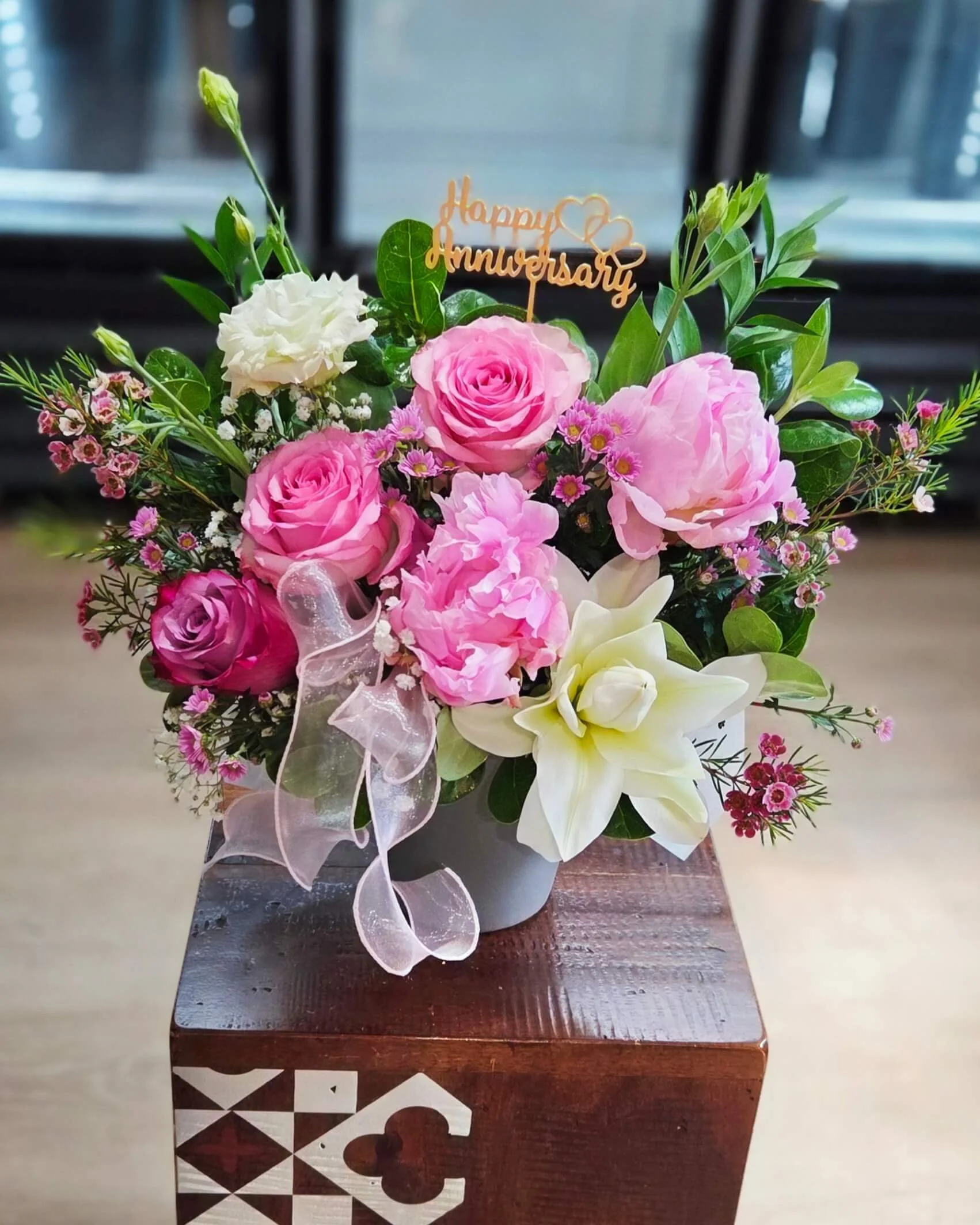 #A18 Anniversary Bliss Floral Arrangement