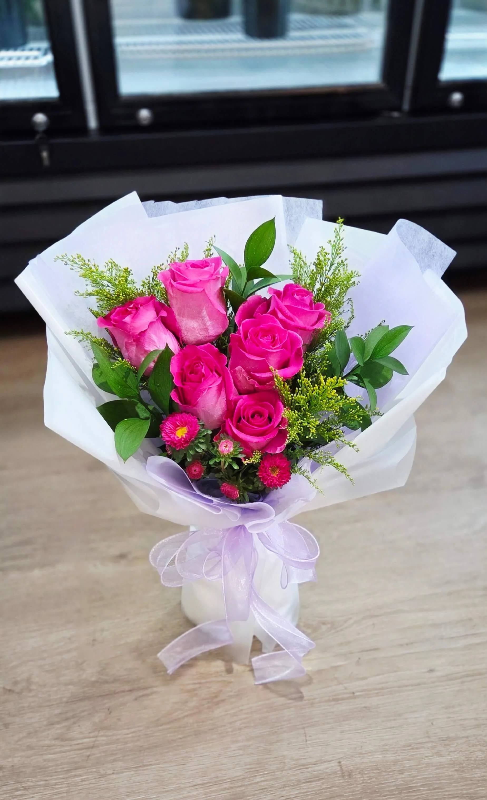 #LR37 Hot Pink Rose Elegance Bouquet
