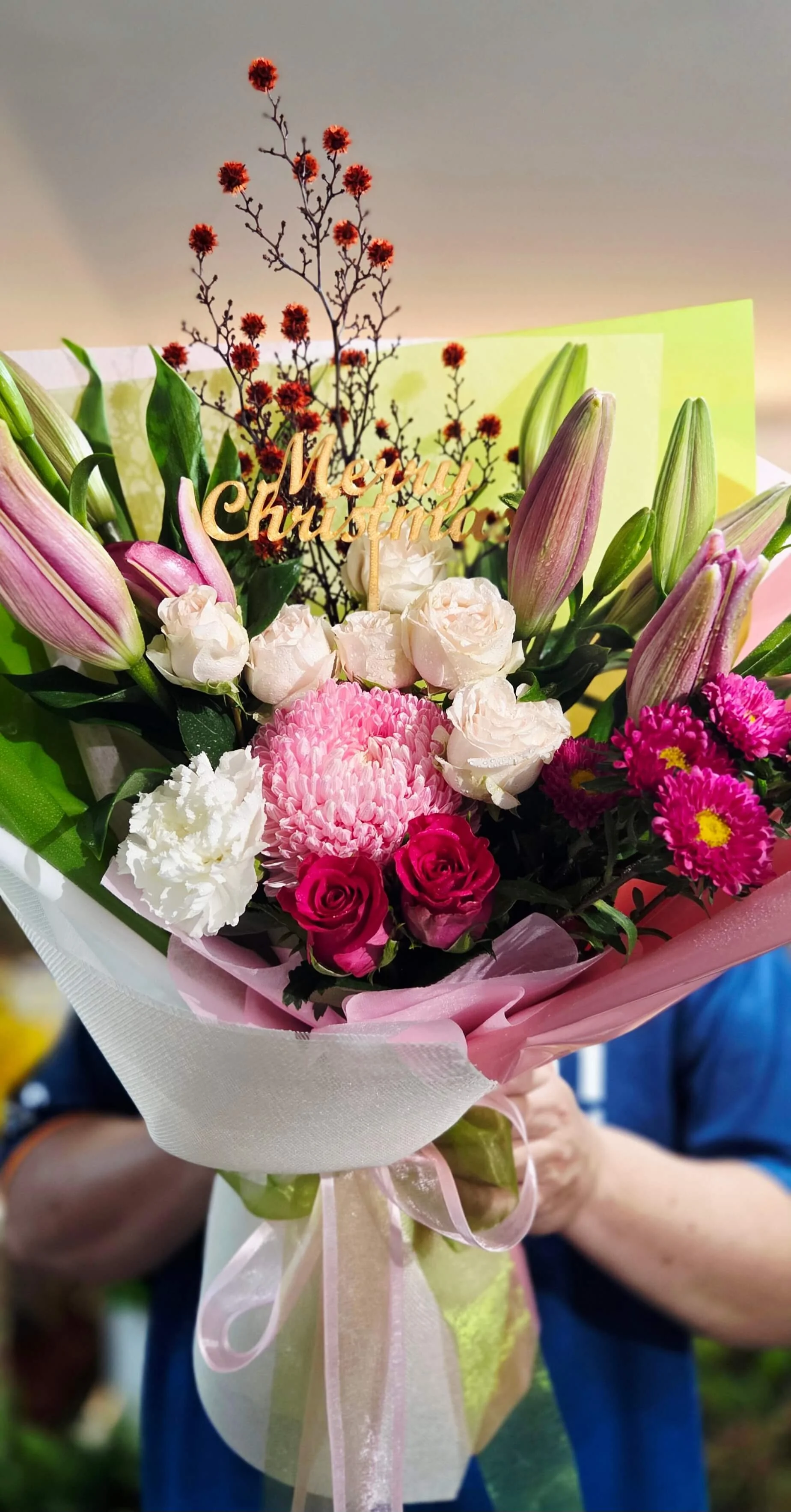 #C7 Merry Christmas Floral Bouquet