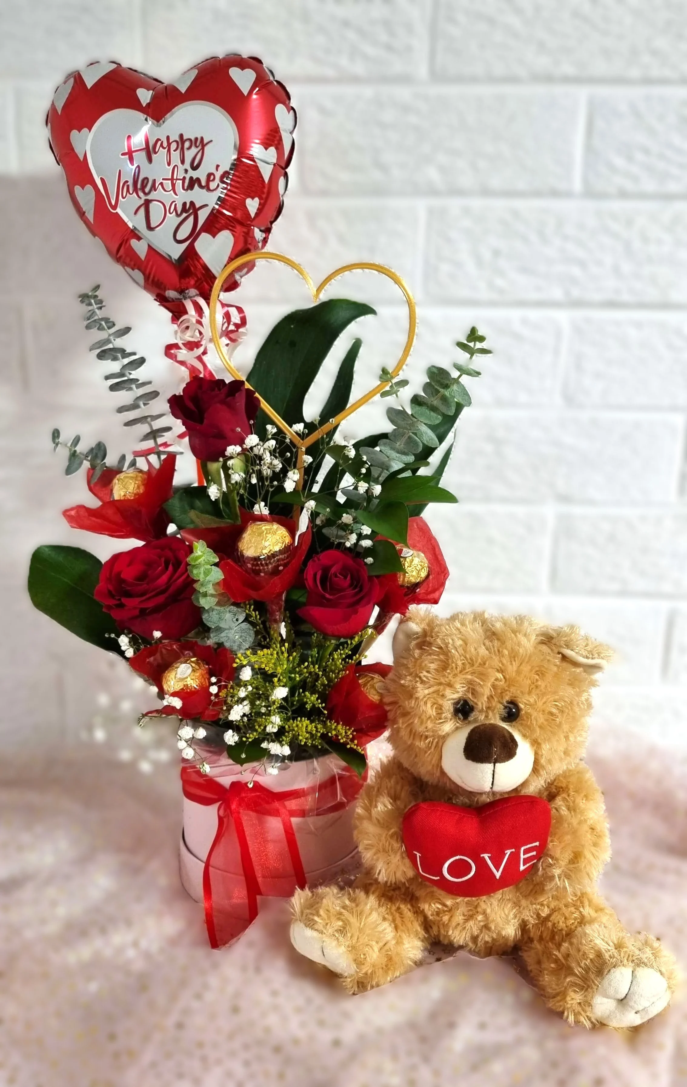#VD10 Sweetheart Love Bouquet & Gift Set