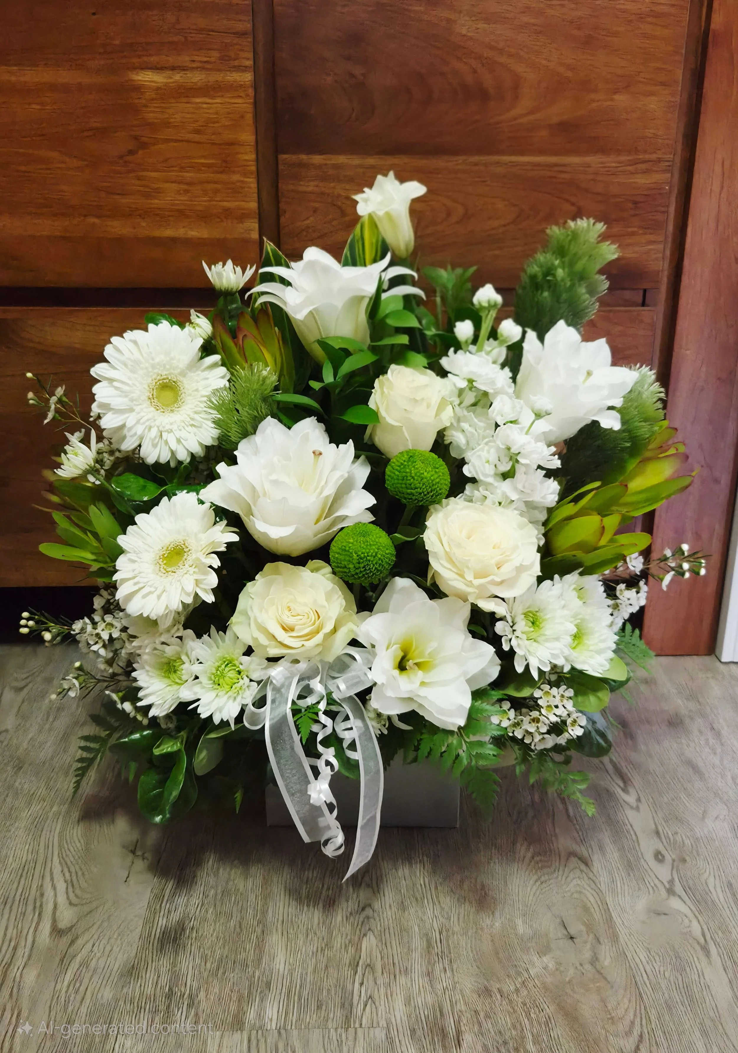 #S11 Elegant White Bliss Bouquet
