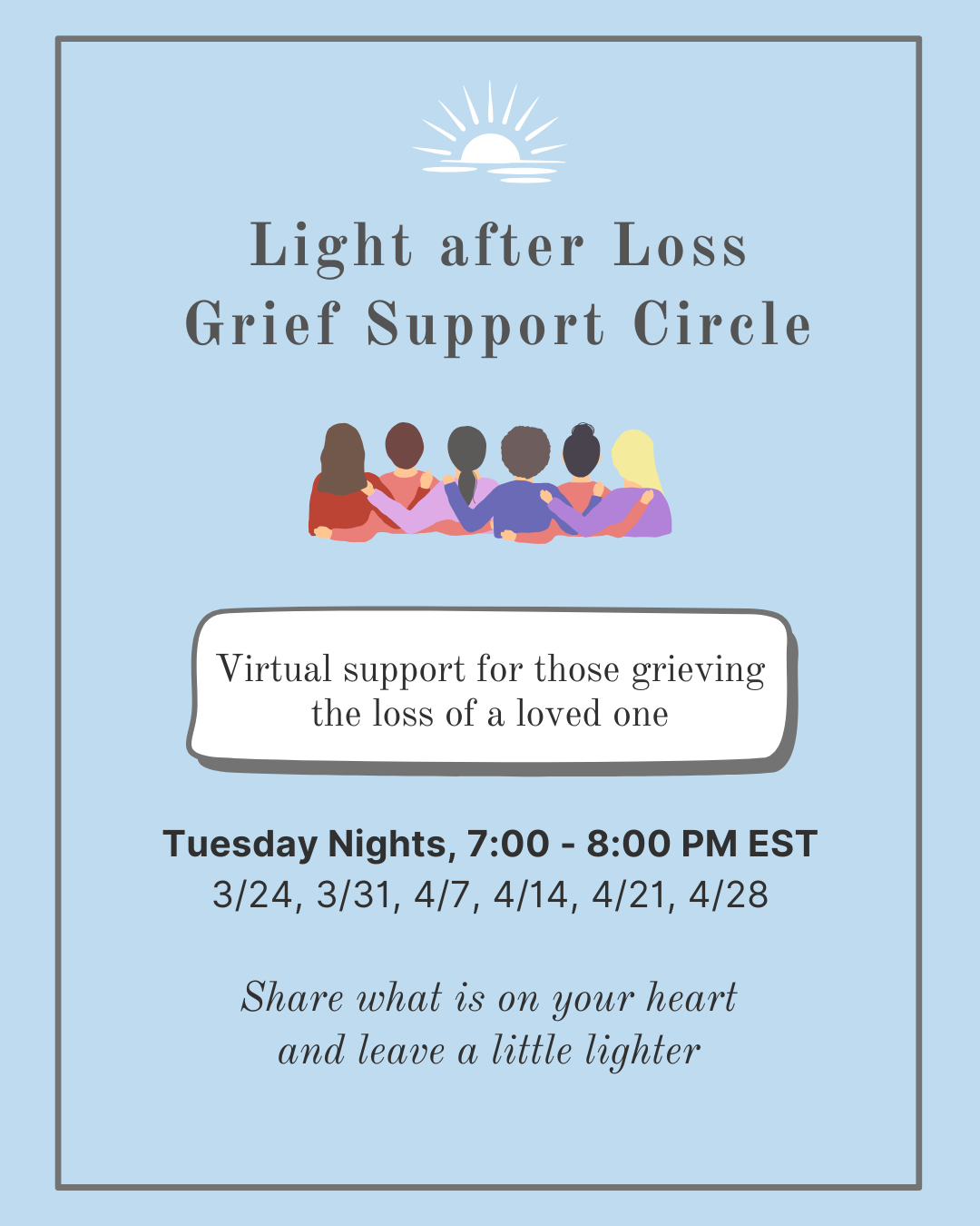 Light after Loss Grief Support Circle With Nicole Scimone