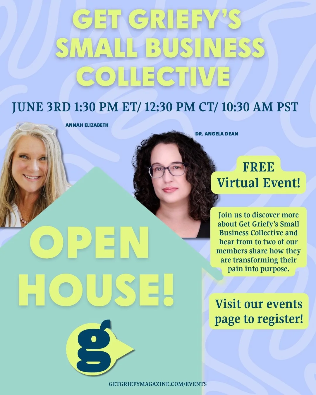 Who is excited for the next open house? 🏠 featuring the incredible @annahelizabethheals and @thebrokenpack 🩷 RSVP to this free event on our website! #grief #griefcommunity #griefjourney #grieftogrowth