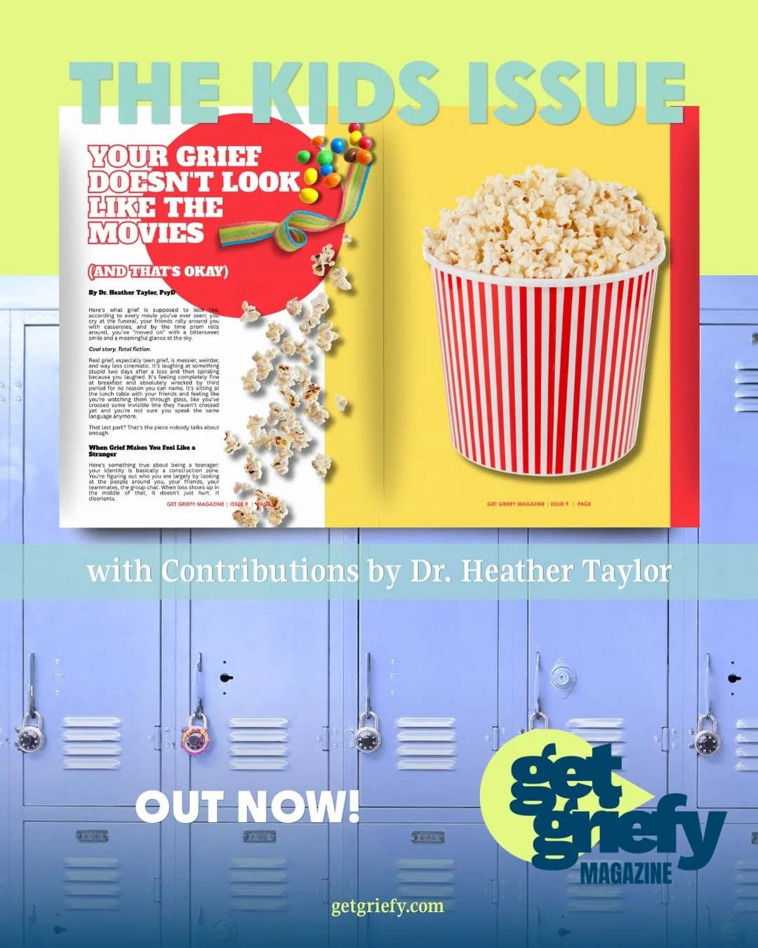 So grateful for the expertise of the incredible @dr.heathertaylor and her article for the current kids issue of Get Griefy Magazine! Check it out for FREE by commenting kids for a link to digital or print on demand! #grief #kidsgriefsupport #teengrie