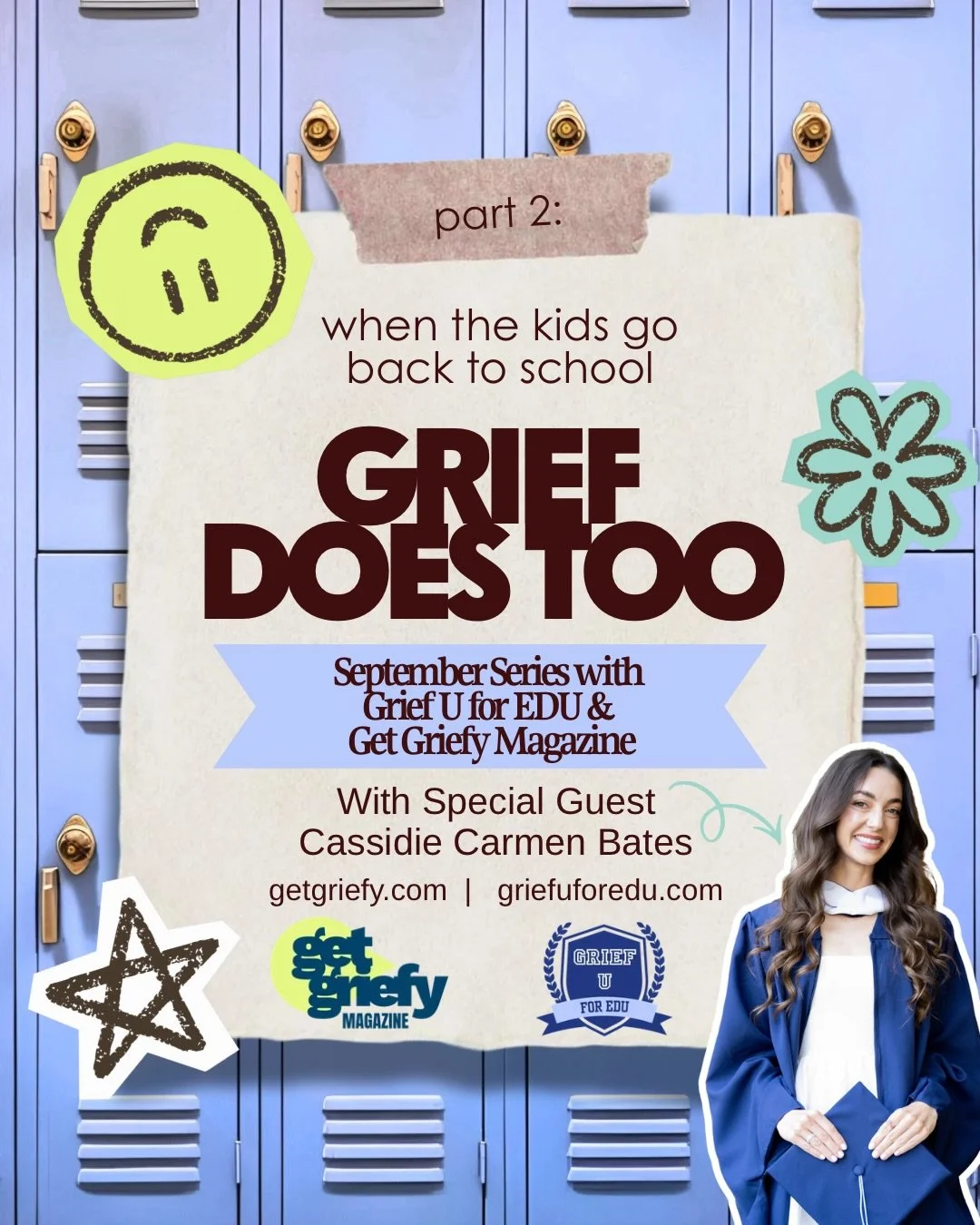 Get Griefy and Grief U for EDU is Honored to have the insights of @cassidie.carmen.bates to break down why some students thrive in school, even if they are carrying grief. Maybe it isn&rsquo;t just a &ldquo;nice distraction&rdquo; but an actual tool 