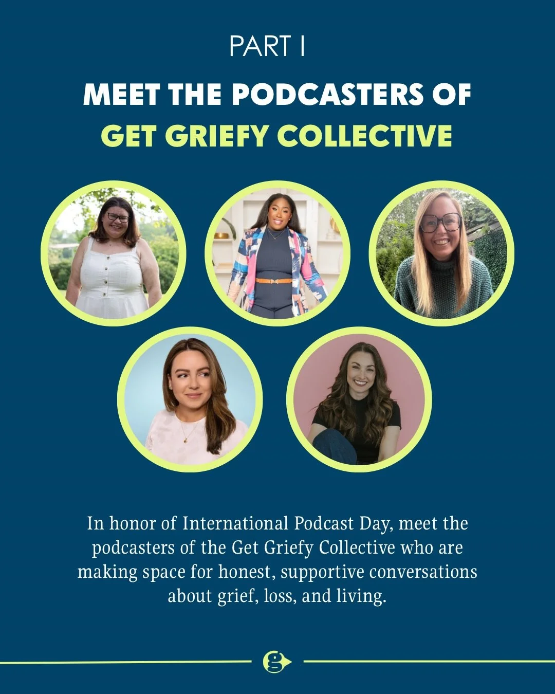 It&rsquo;s international podcast day and we are celebrating the members of Get Griefy&rsquo;s small business collective who have started incredible modes for healing, conversation and community! Here&rsquo;s part ONE of all the amazing podcasters ins