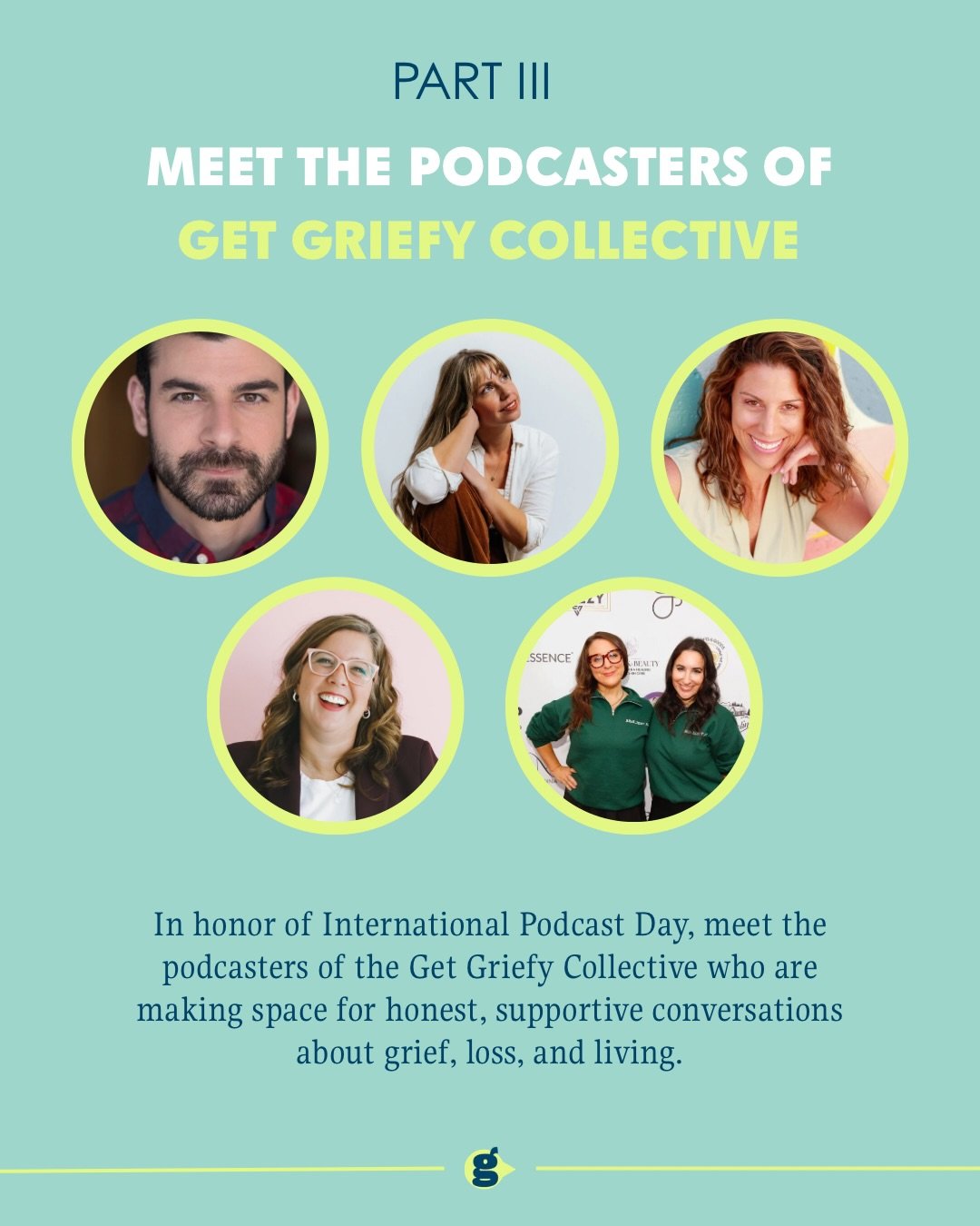 It&rsquo;s international podcast day and we are celebrating the members of Get Griefy&rsquo;s small business collective who have started incredible modes for healing, conversation and community! Here&rsquo;s part THREE of all the amazing podcasters i