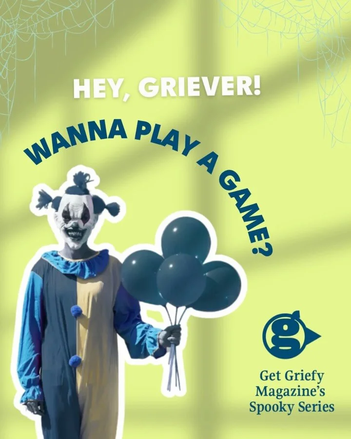GET GRIEFY MAGAZINE PRESENTS: SPOOKY SERIES 👻 Halloween inspired conversations around grief, loss, and the human experience. What kind of games do you play? Comment below 👇 #grief #griefjourney #griefsupport