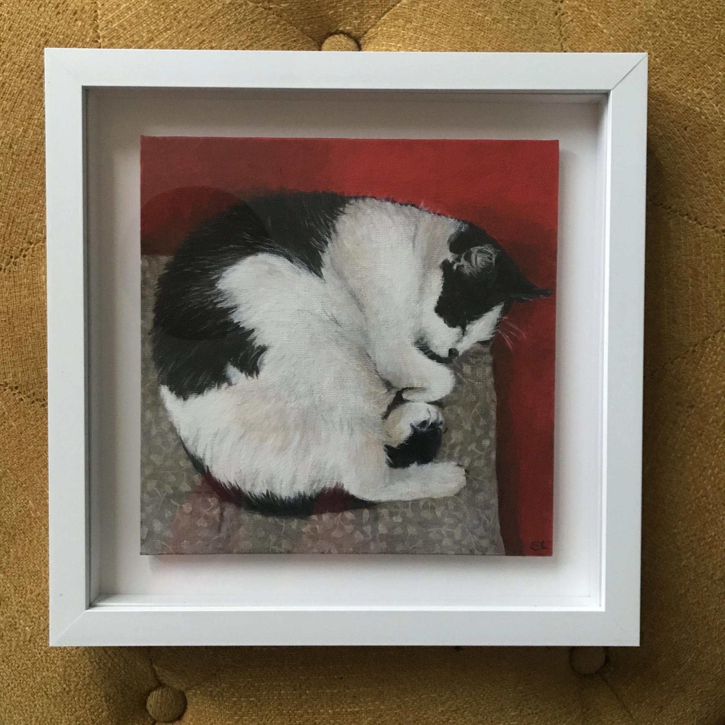 Maisie, acrylic on canvas board, 20x20cm 2025