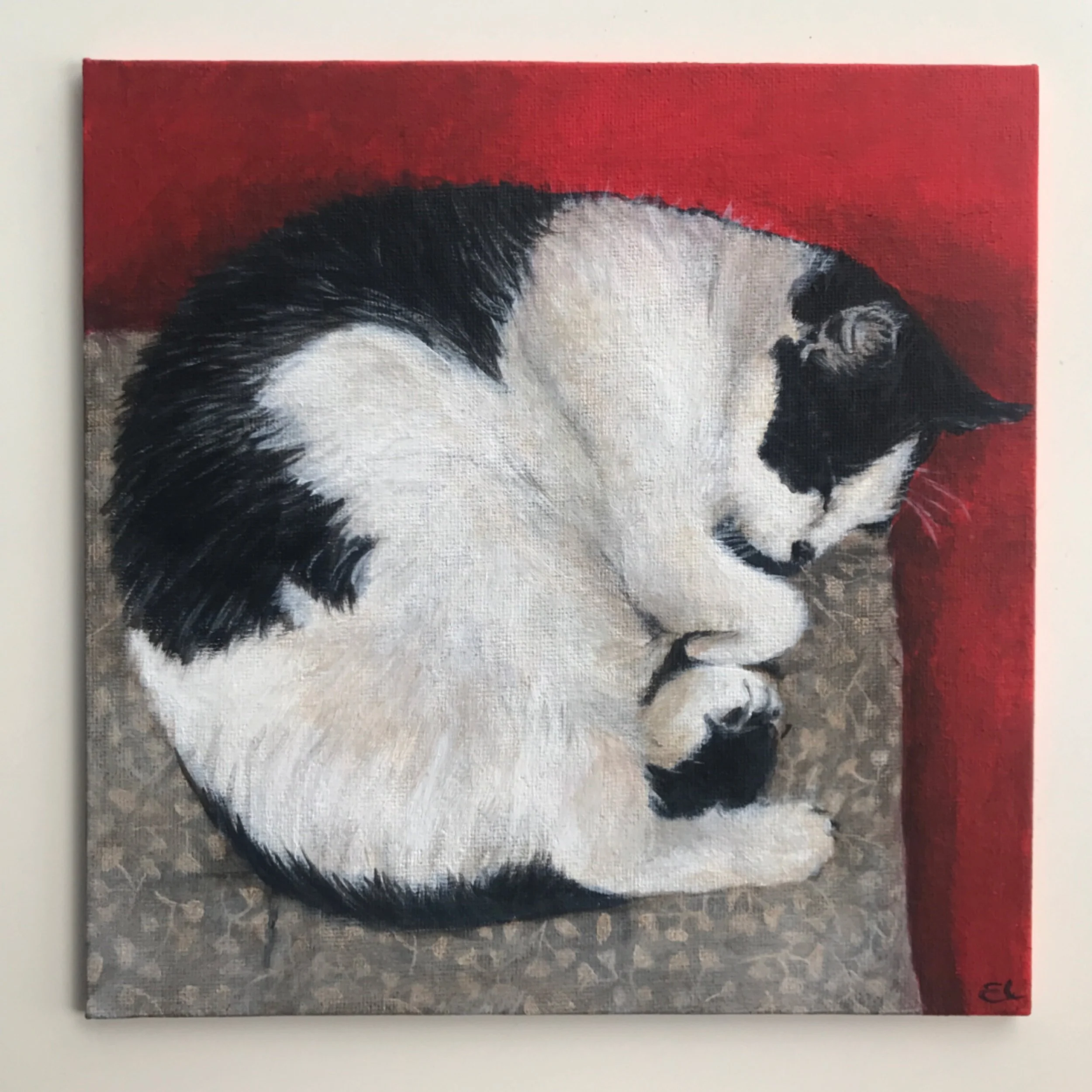 Maisie, acrylic on canvas board, 20x20cm 2025