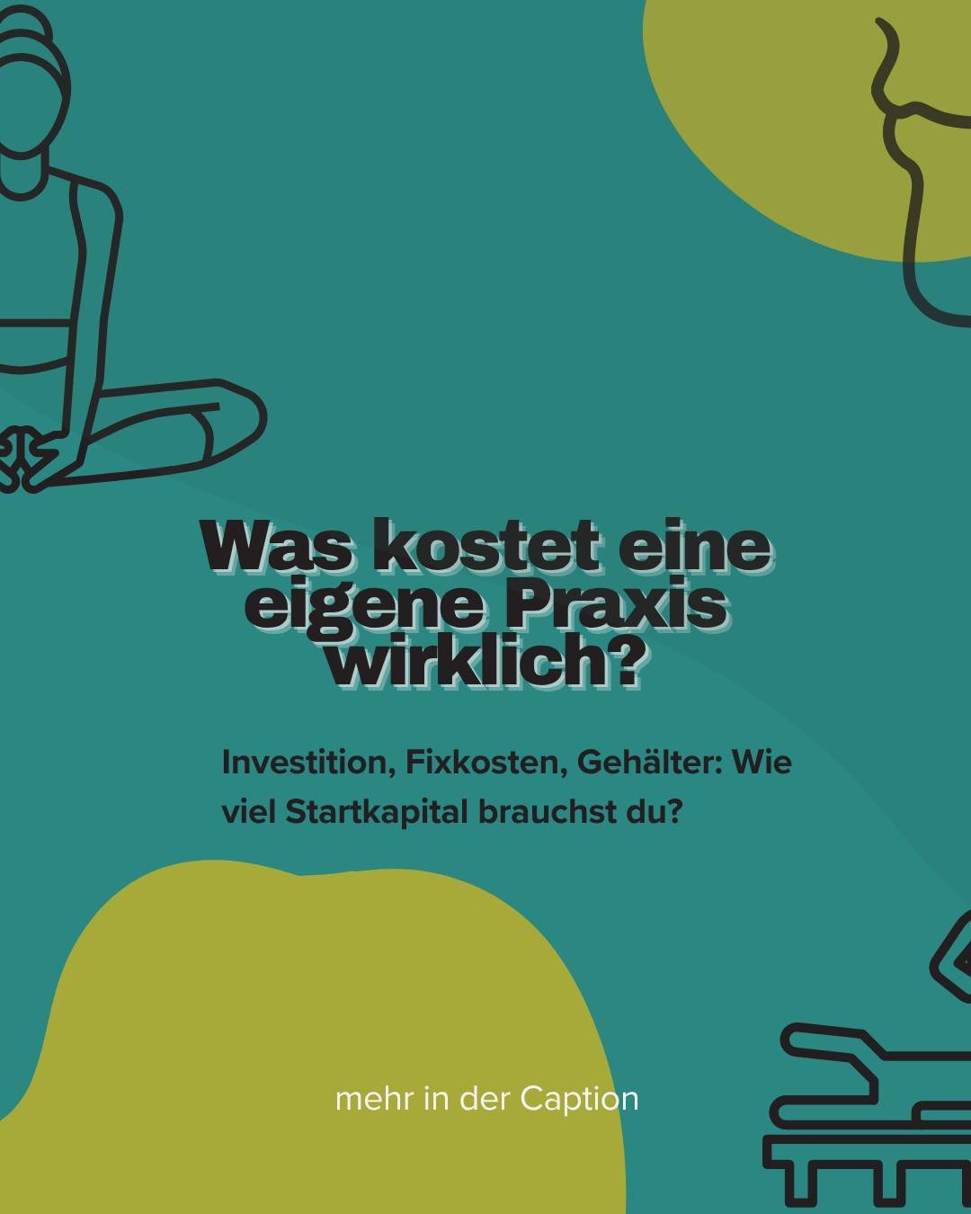 Was kostet eine eigene Praxis &ndash; wirklich?

Viele Physios spielen mit dem Gedanken, sich selbstst&auml;ndig zu machen. Aber die gr&ouml;&szlig;te Frage bleibt oft unbeantwortet: Wie viel Startkapital brauche ich eigentlich?

Ein realistischer &U
