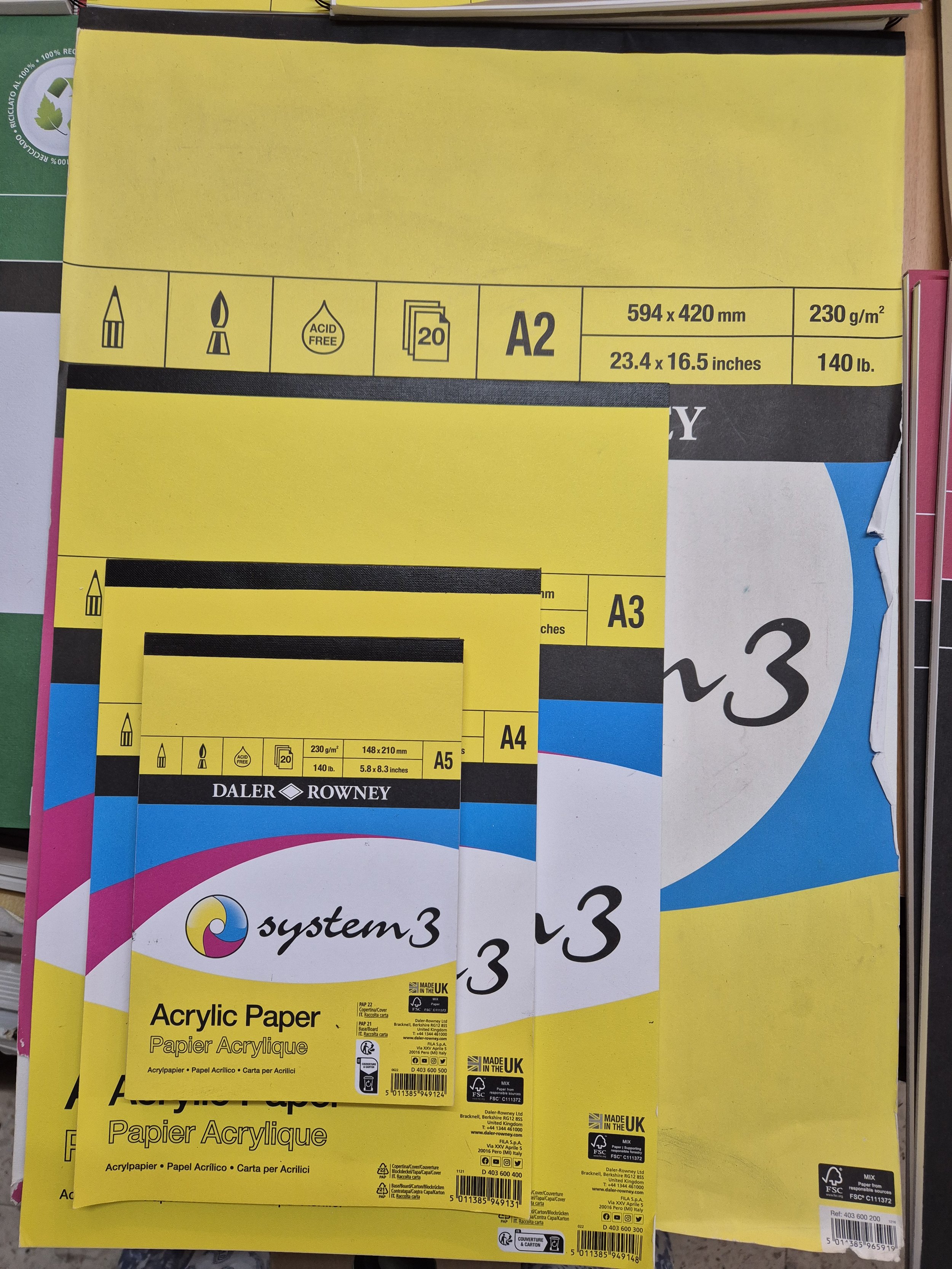 Daler Rowney Acrylics Paper 230g