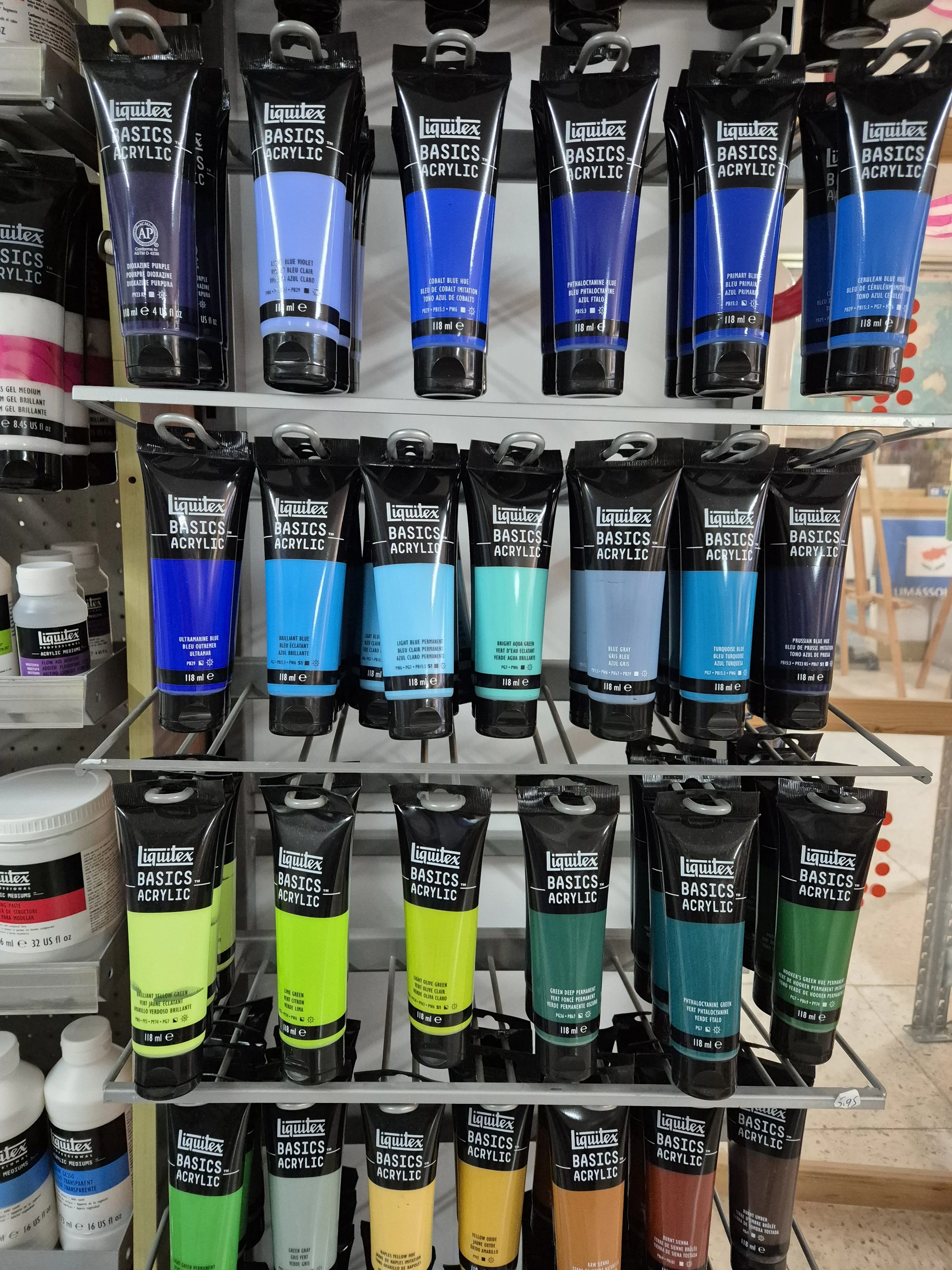 Liquitex acrylic paints 120ml