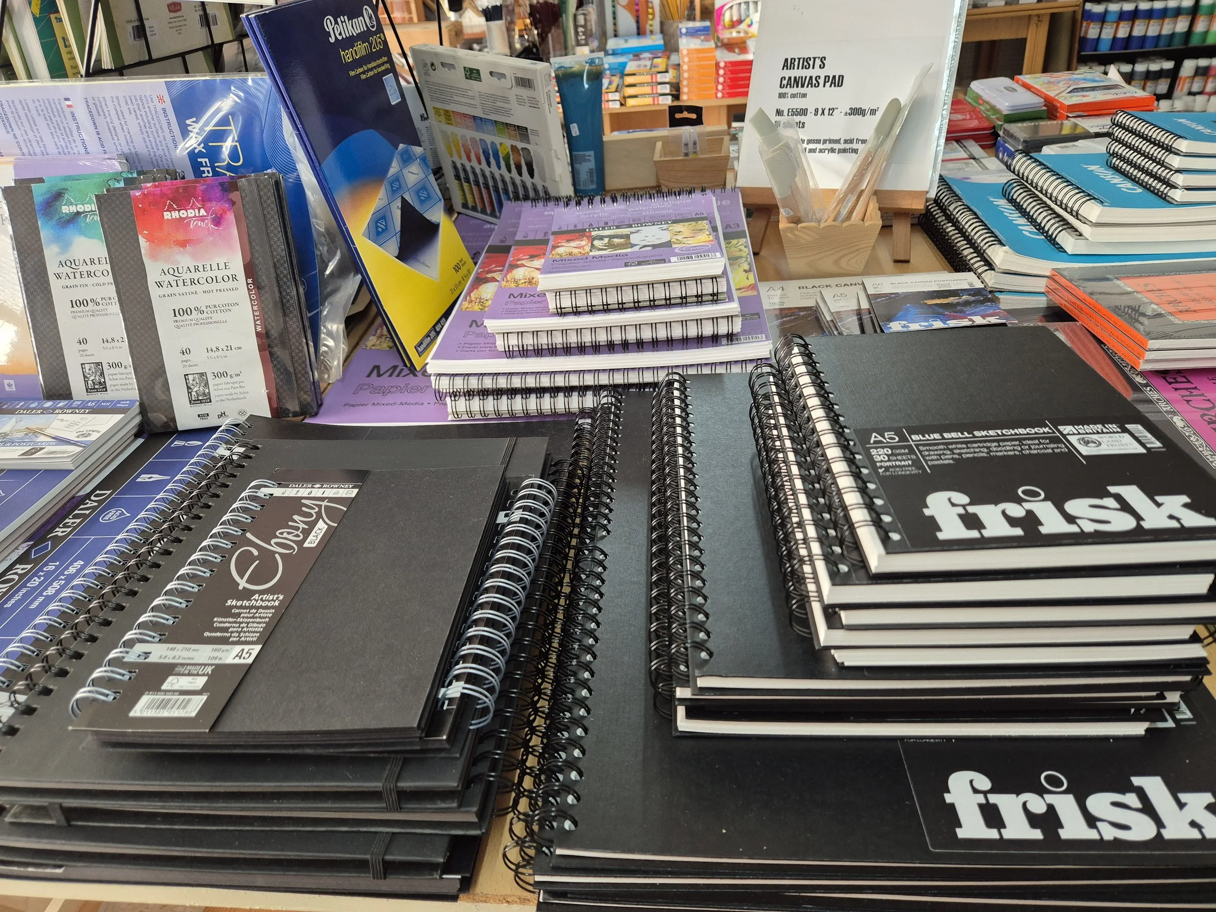 Sketchbooks Ebony 160g  & Frisk 220g
