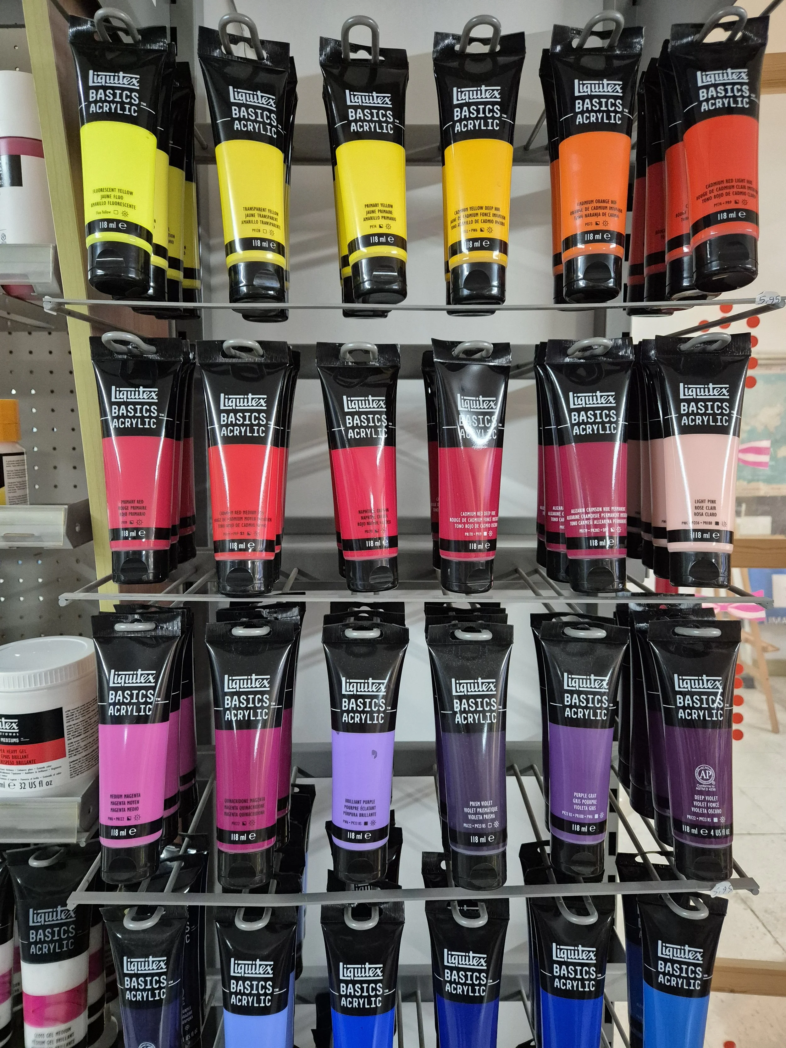 Liquitex acrylic paints 120ml