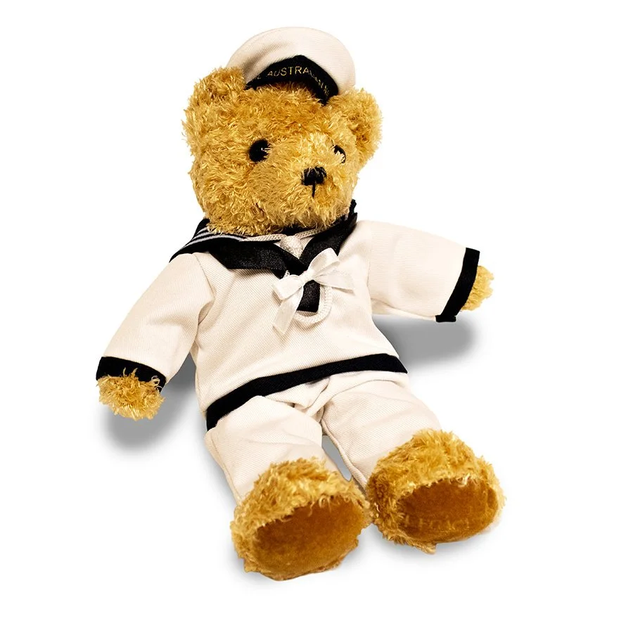 Navy Sailor "Bosun" White Uniform Bear