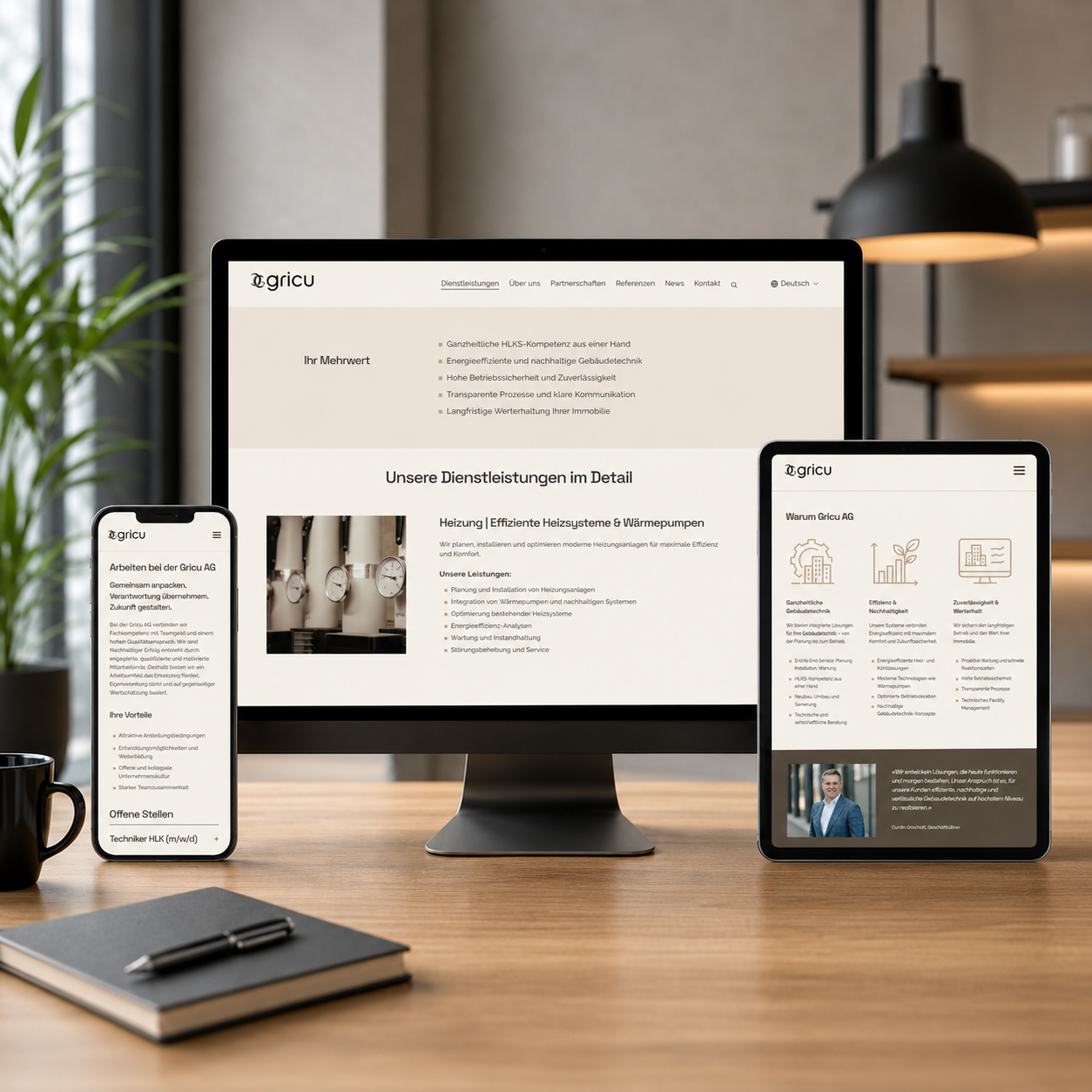 Neuer Webauftritt im modernen Look &amp; Feel