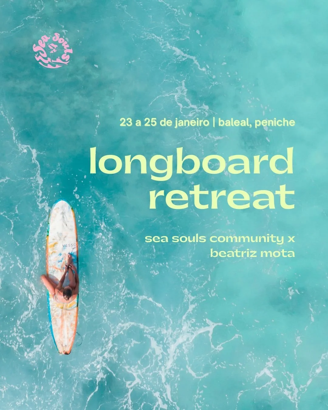 O nosso primeiro retiro de Longboard 🥹
De 23 a 25 de janeiro, no Baleal 🌸

Uma imers&atilde;o pensada para surfistas de n&iacute;vel interm&eacute;dio, que querem evoluir com inten&ccedil;&atilde;o: mais leitura de mar, mais fluidez, mais presen&cc