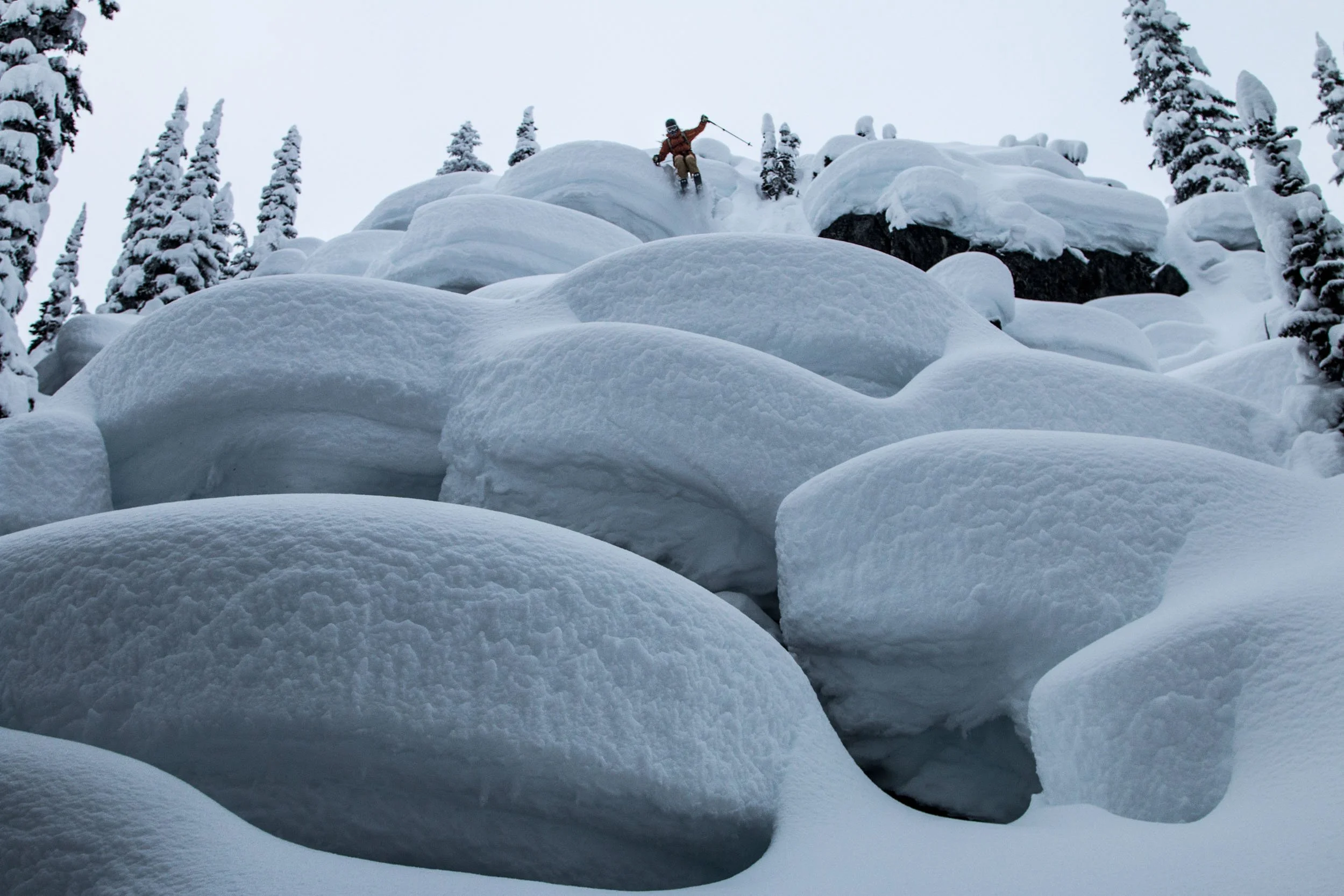 Jakub Stekly, Pillow Skiing, Revelstoke, Canada