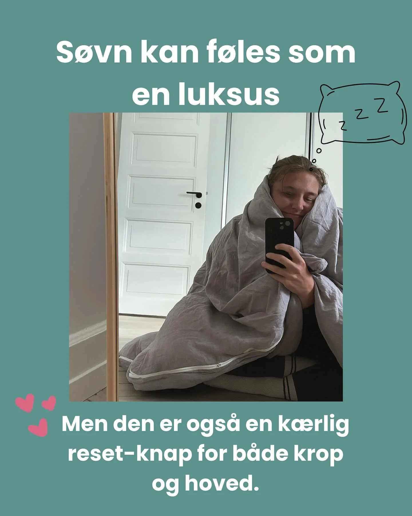 Det hele f&oslash;les lettere, n&aring;r du sover godt. ✨
Tr&aelig;ningen bliver sjovere, arbejdet glider lettere, hum&oslash;ret l&oslash;fter sig &ndash; og kroppen restituerer bedre.

Vores instrukt&oslash;r @majawlfysio deler altid gode og brugba