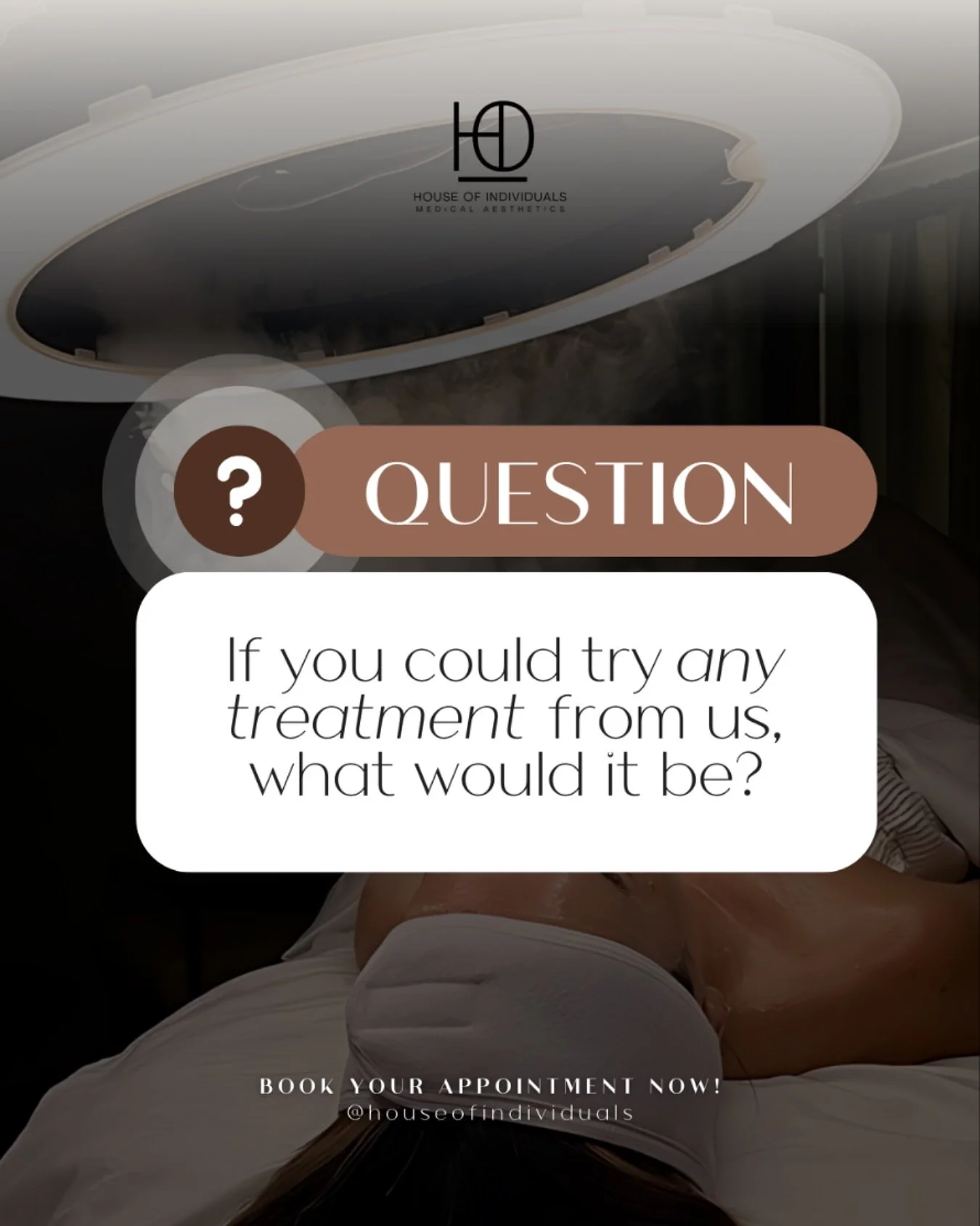 Let&rsquo;s play a little game 👀 If you could try any treatment from us, which one would it be?

Would you go for a confidence-boosting glow, a little refinement, or just something that makes you feel more you? ✨ Drop your dream treatment in the com