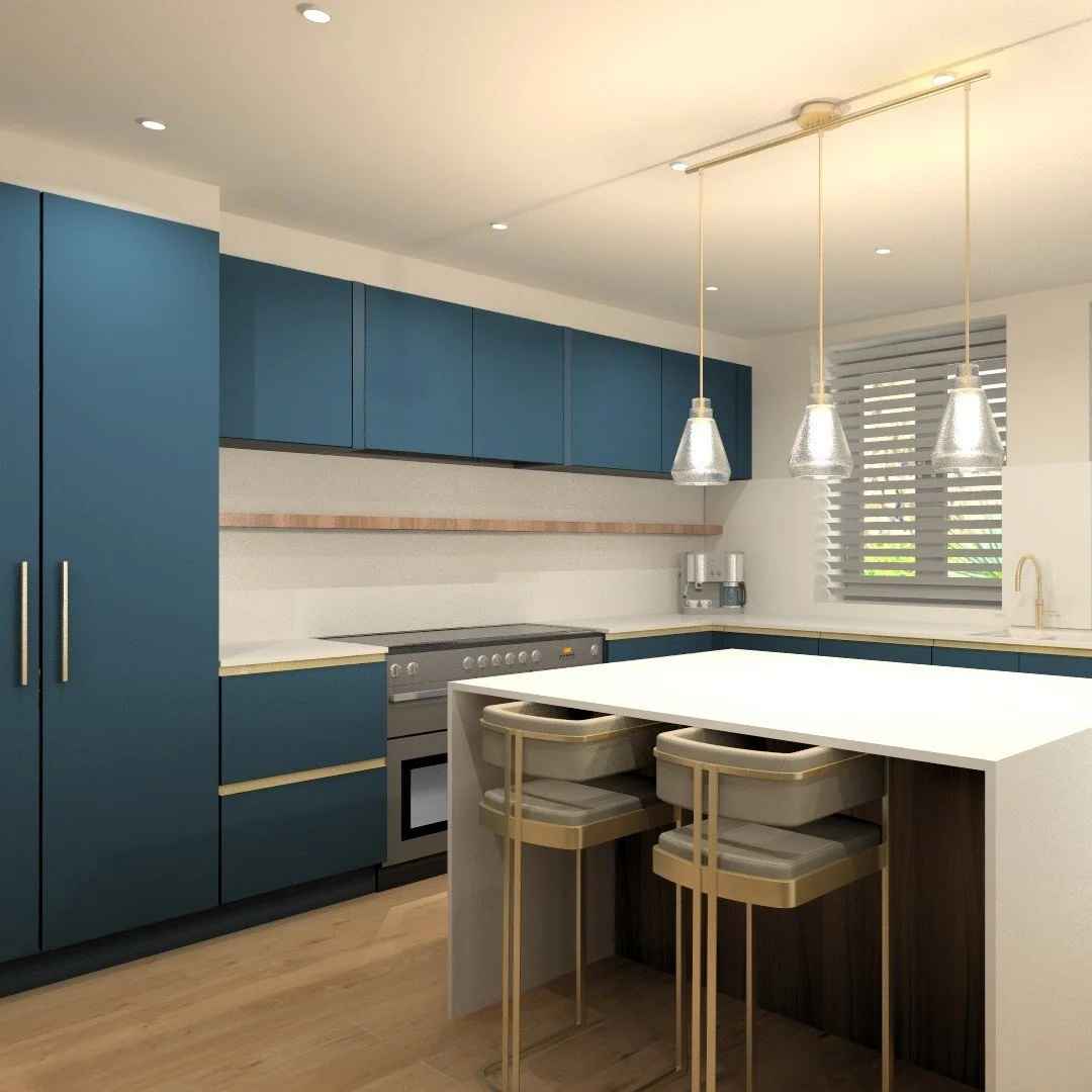 Bringing our renders to life is always such an accomplishment! Swipe to check out the before and after.
Photography by @photosbydavidlindsay 
#kitchendesign #homerenovation #rendering