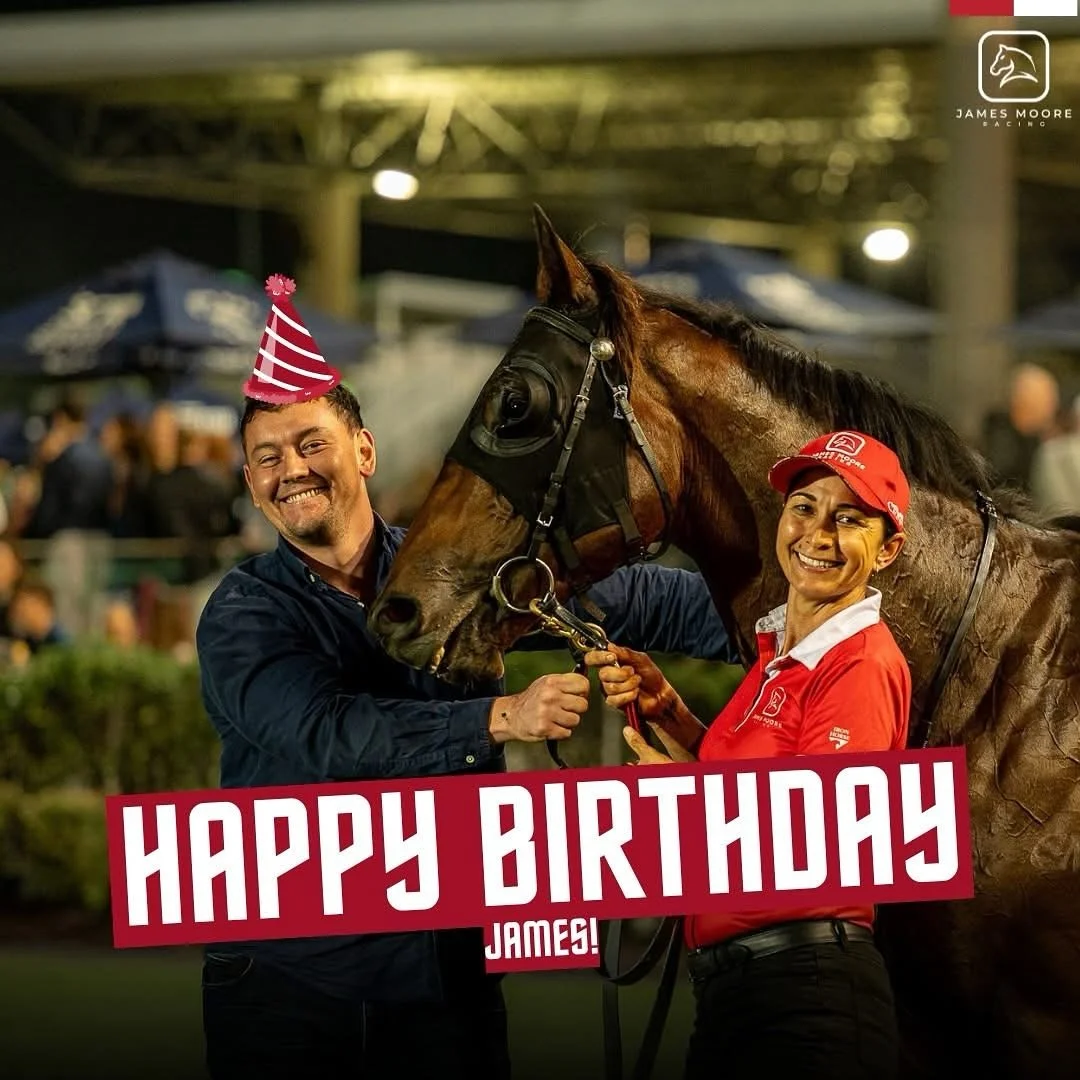🎉 Happy Birthday James!

Thanks for all the hard work, passion, and care you put into the team every single day, both on and off the track. Here&rsquo;s to a big year ahead with plenty of winners! 🏇🎂🥂

#JamesMooreRacing #TeamMoore