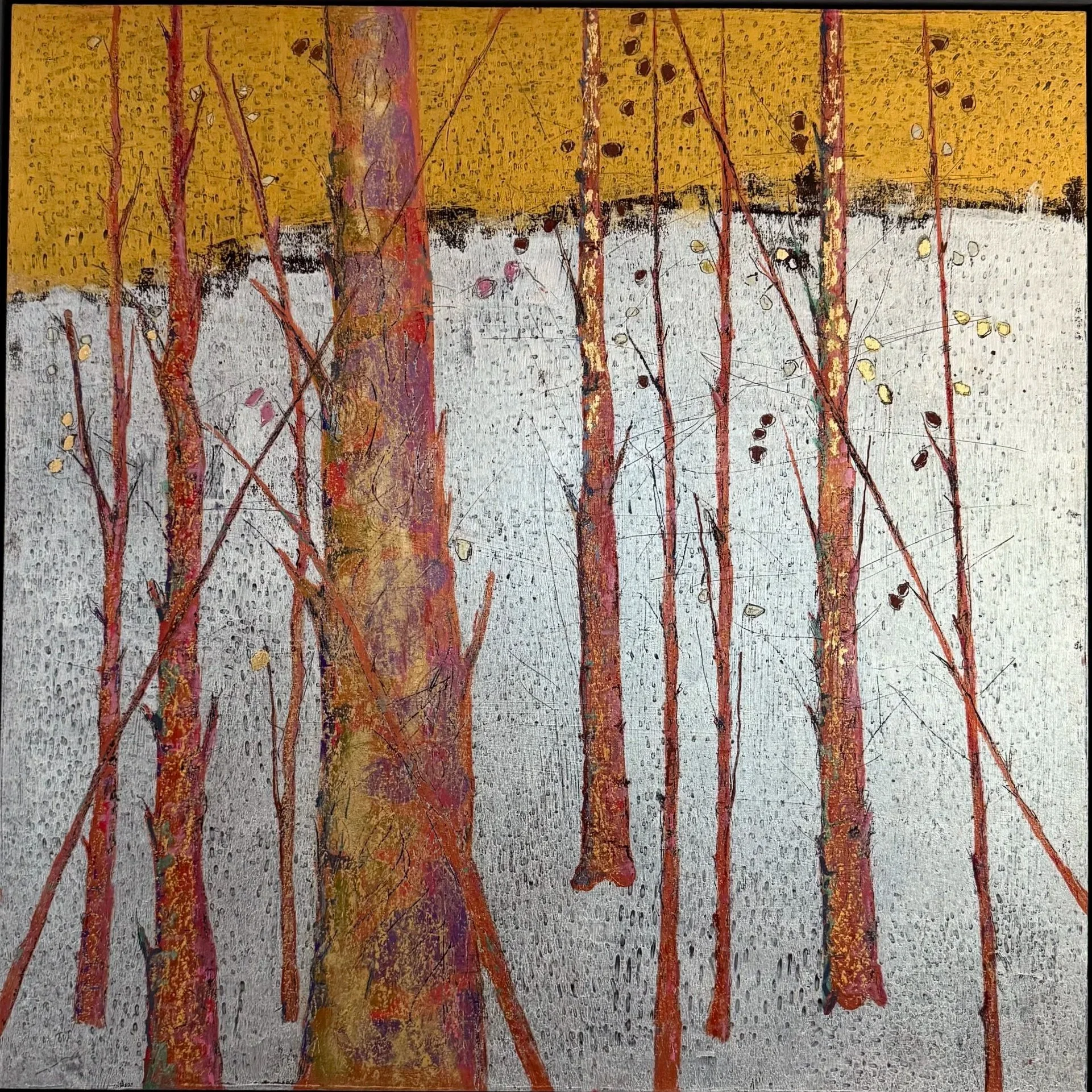 Peacekeeper Series
76cm x 76cm
Acrylic on cradled panel
dark grey float frame
£750
SOLD