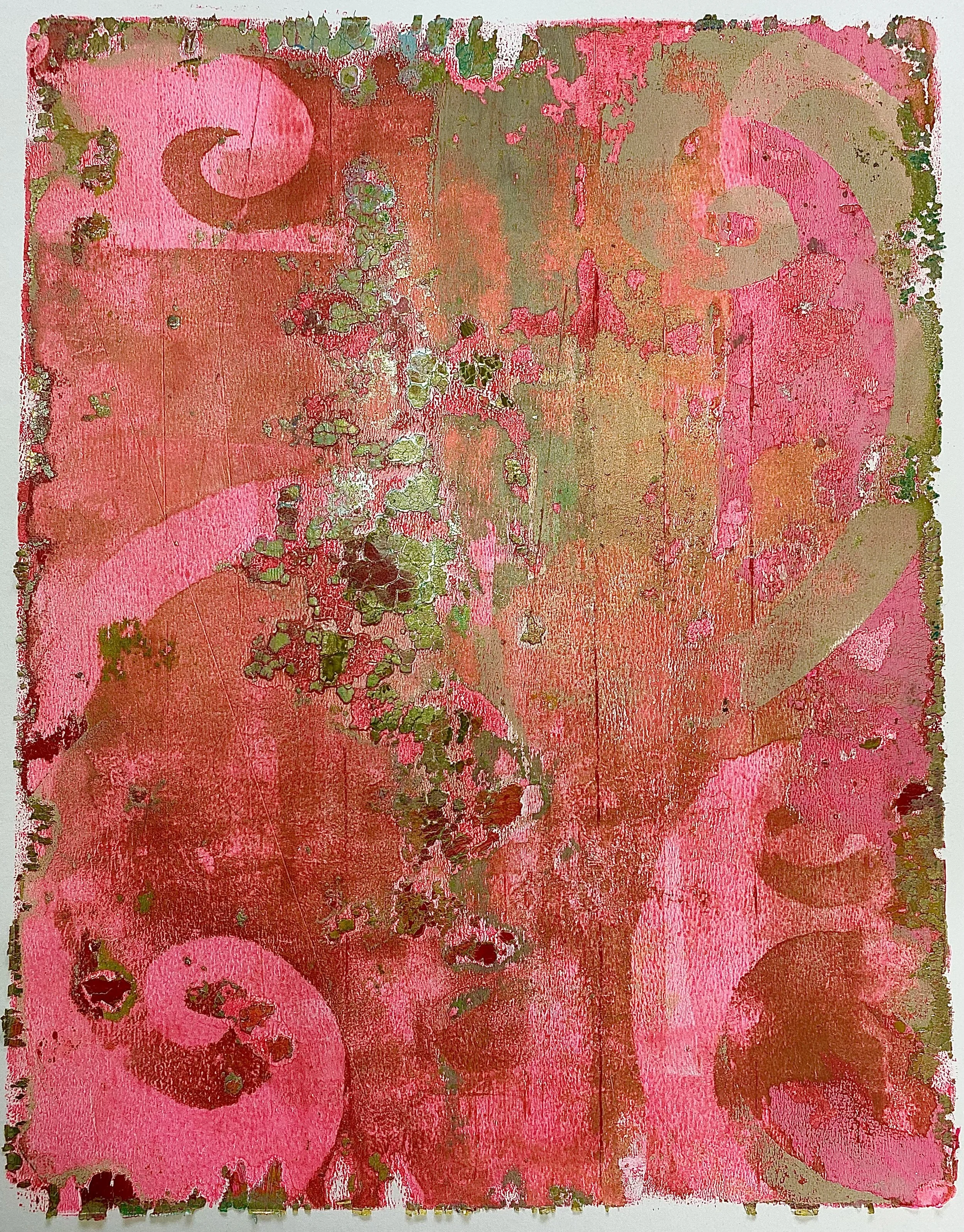‘Rose Rebellion’
63xm x 73cm
Monotype Acrylic on Paper
Natural Wood Frame
£475. SOLD