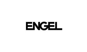 Das Wort 'ENGEL' in schwarzer Schrift auf weißem Hintergrund.