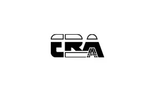 Logo mit den Buchstaben 'ERA' in Schwarz auf weißem Hintergrund
