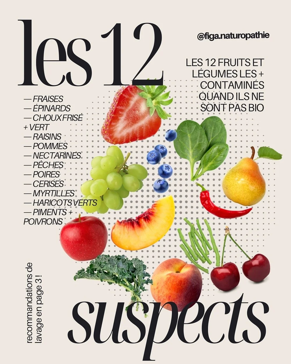 envie d'un quotidien plus sain et &quot;low tox&quot; sans vendre un rein et l'h&eacute;ritage de mamie ?

sauvegarde ce post pour retrouver facilement quels fruits et l&eacute;gumes font partie de la &quot;dirty dozen&quot; (les 12 crados) ❌ et les 