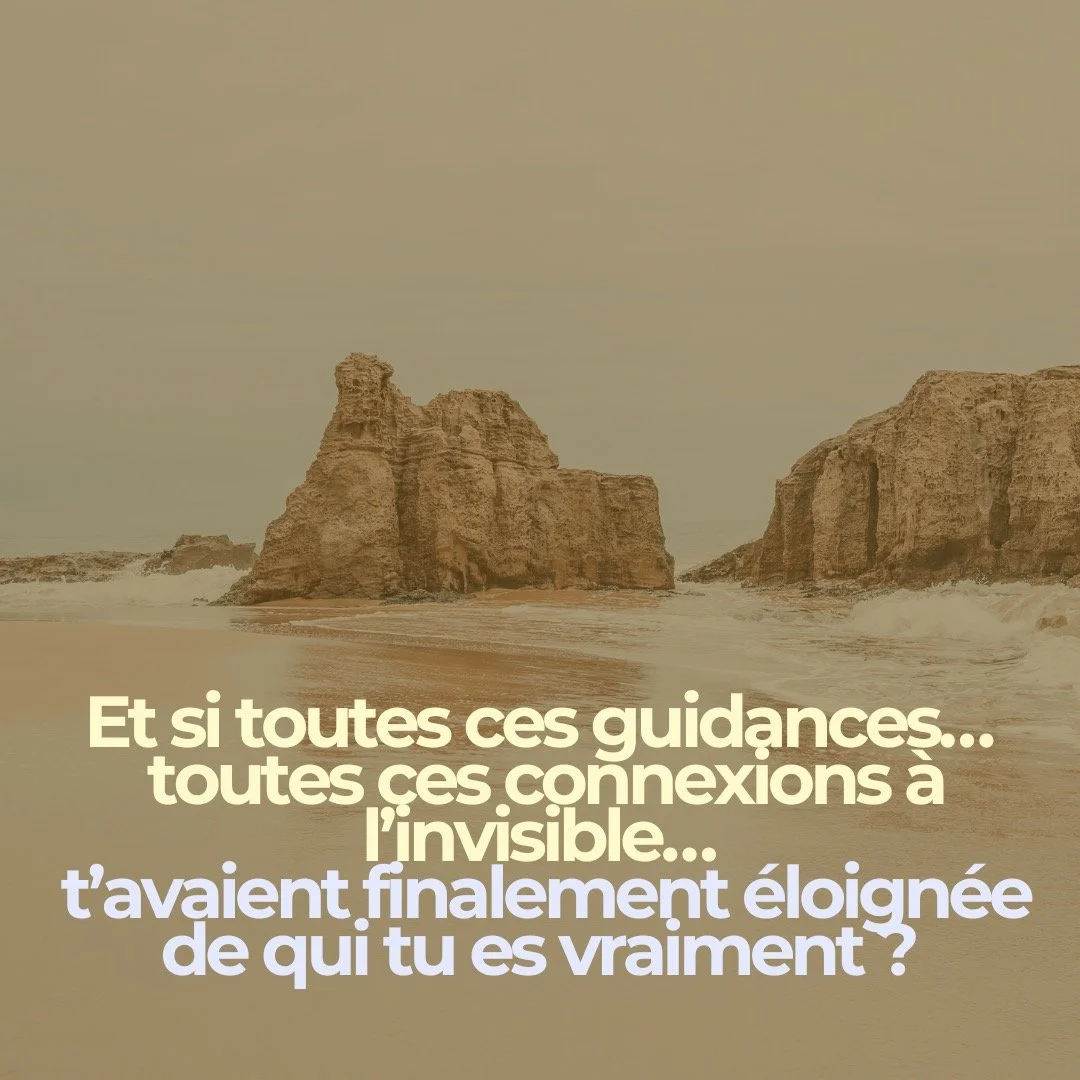 Et si toutes ces guidances&hellip; toutes ces connexions &agrave; l&rsquo;invisible&hellip; t&rsquo;avaient finalement &eacute;loign&eacute;e de qui tu es vraiment ?

Cette r&eacute;alisation a &eacute;t&eacute; brutale pour moi.

J&rsquo;ai vu &agra