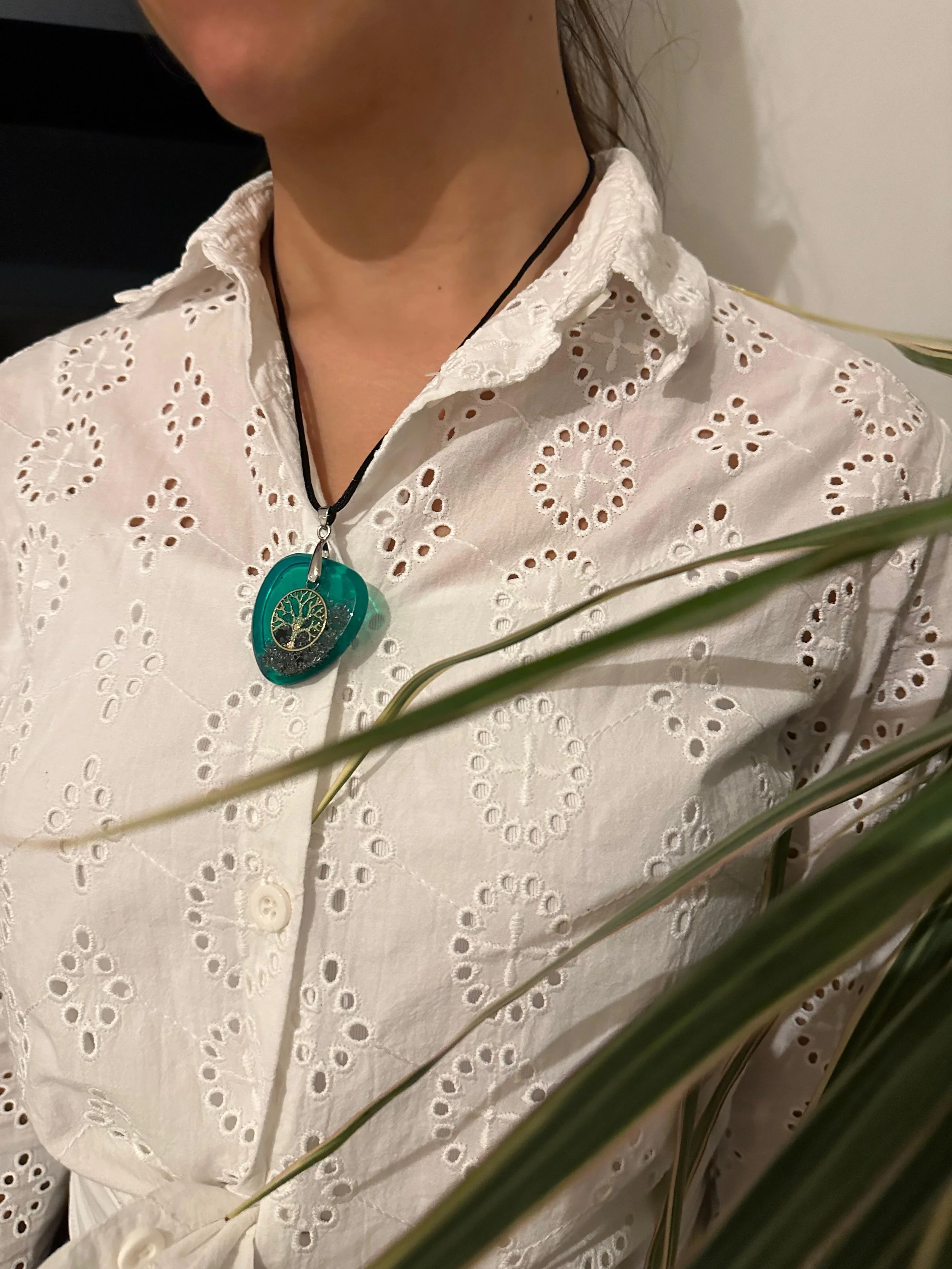 Tree Symbol EMF Protector Pendant (Green)