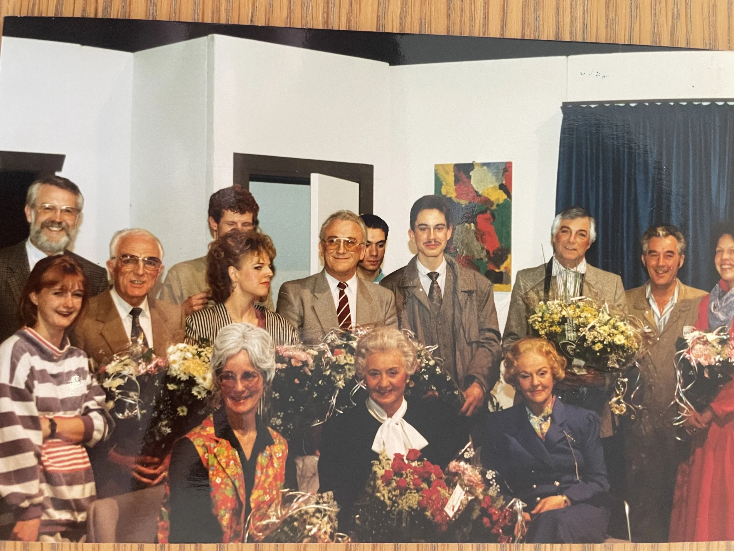 Benne van der Velde, age 16, in a theaterplay by theater group Varia, 1991