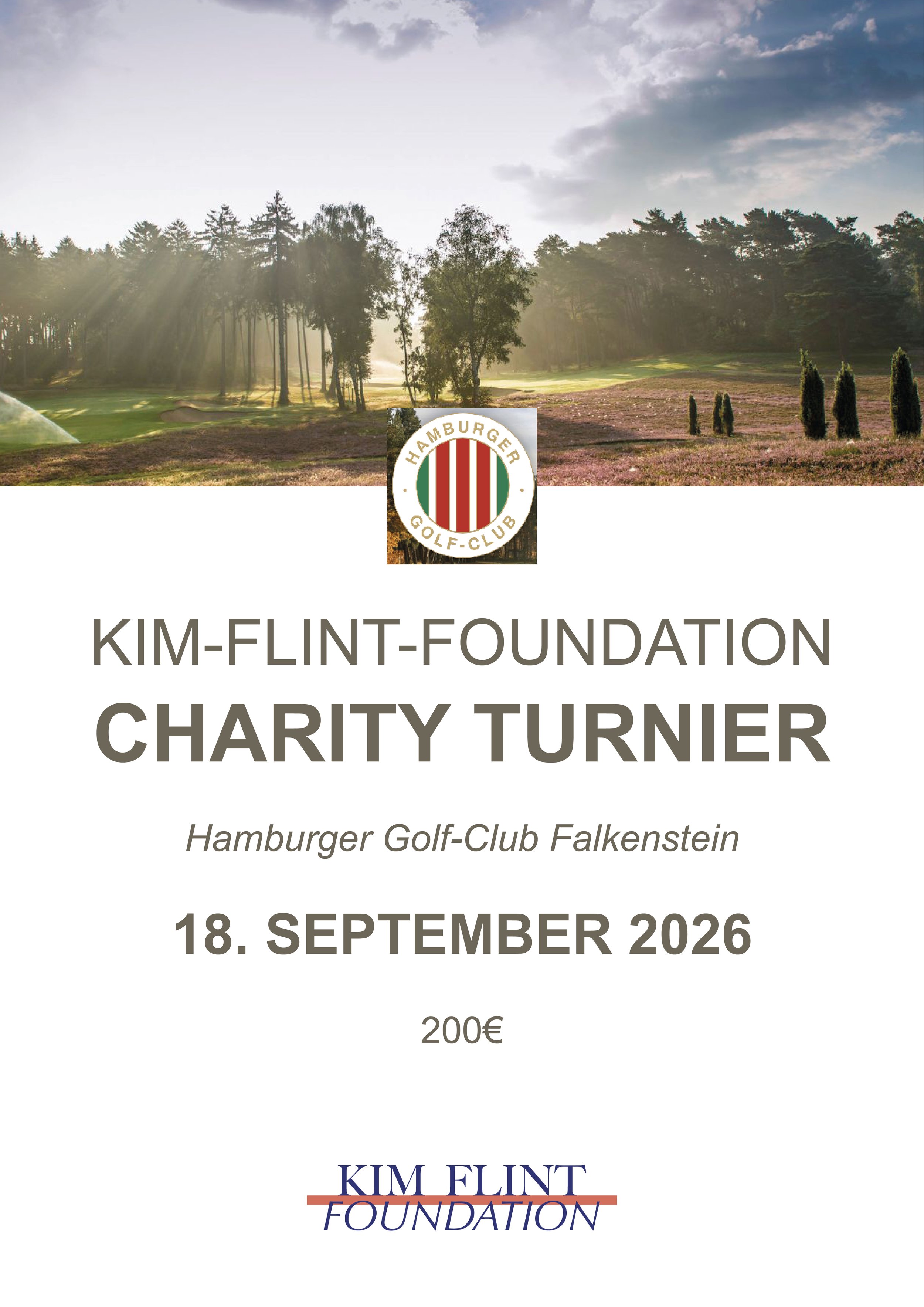 Kim Flint Golf Charity Turnier