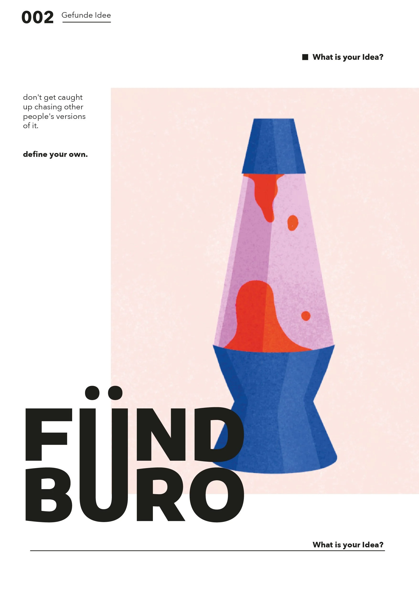Plakat einer Laverlampe aus der Fundbüro Serie.