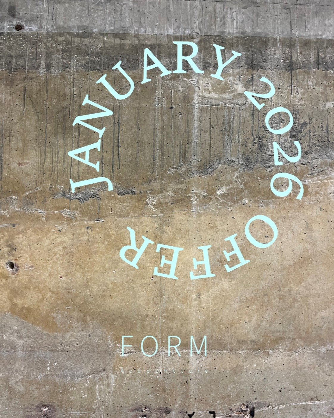 20% off all sessions in January 2026!!

Before the end of the year I wanted to find a way to say thank you to those who started their acupuncture journey here in 2025 and welcome to those ready to set gentle intentions this winter with Form Acupunctu