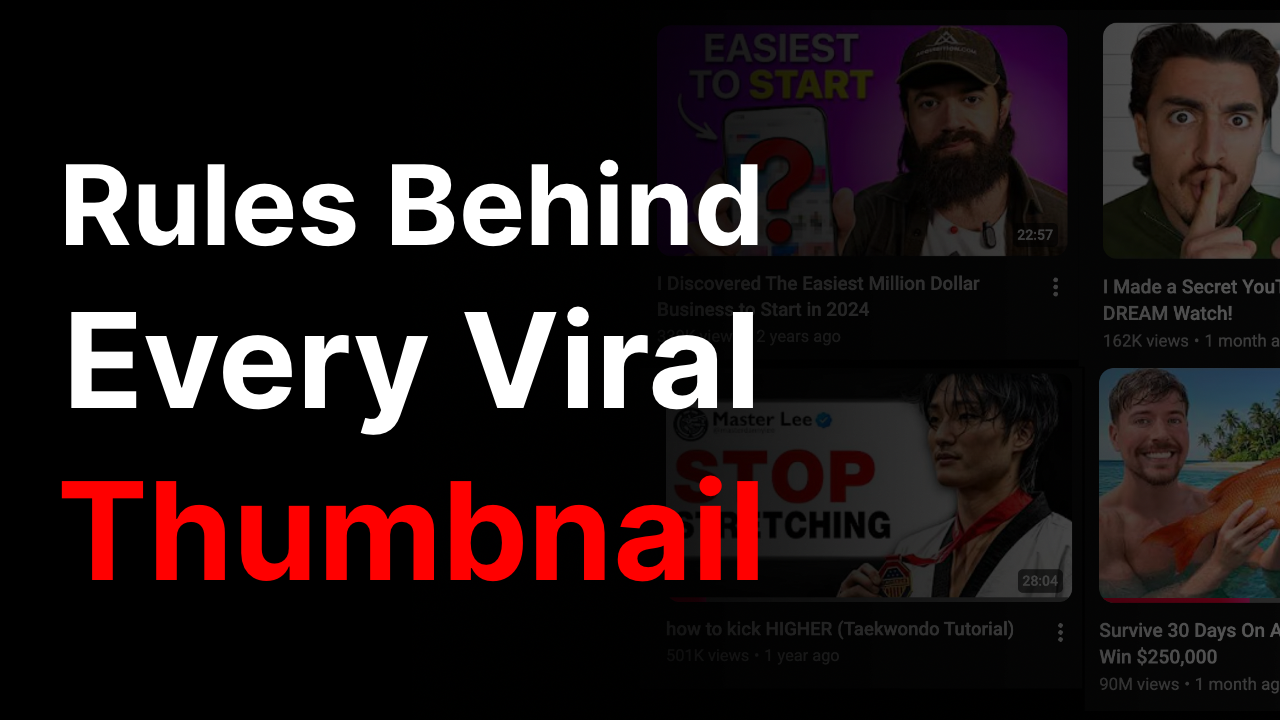 How to Design a Viral Thumbnail – Rules Behind Every Successful YouTube Video